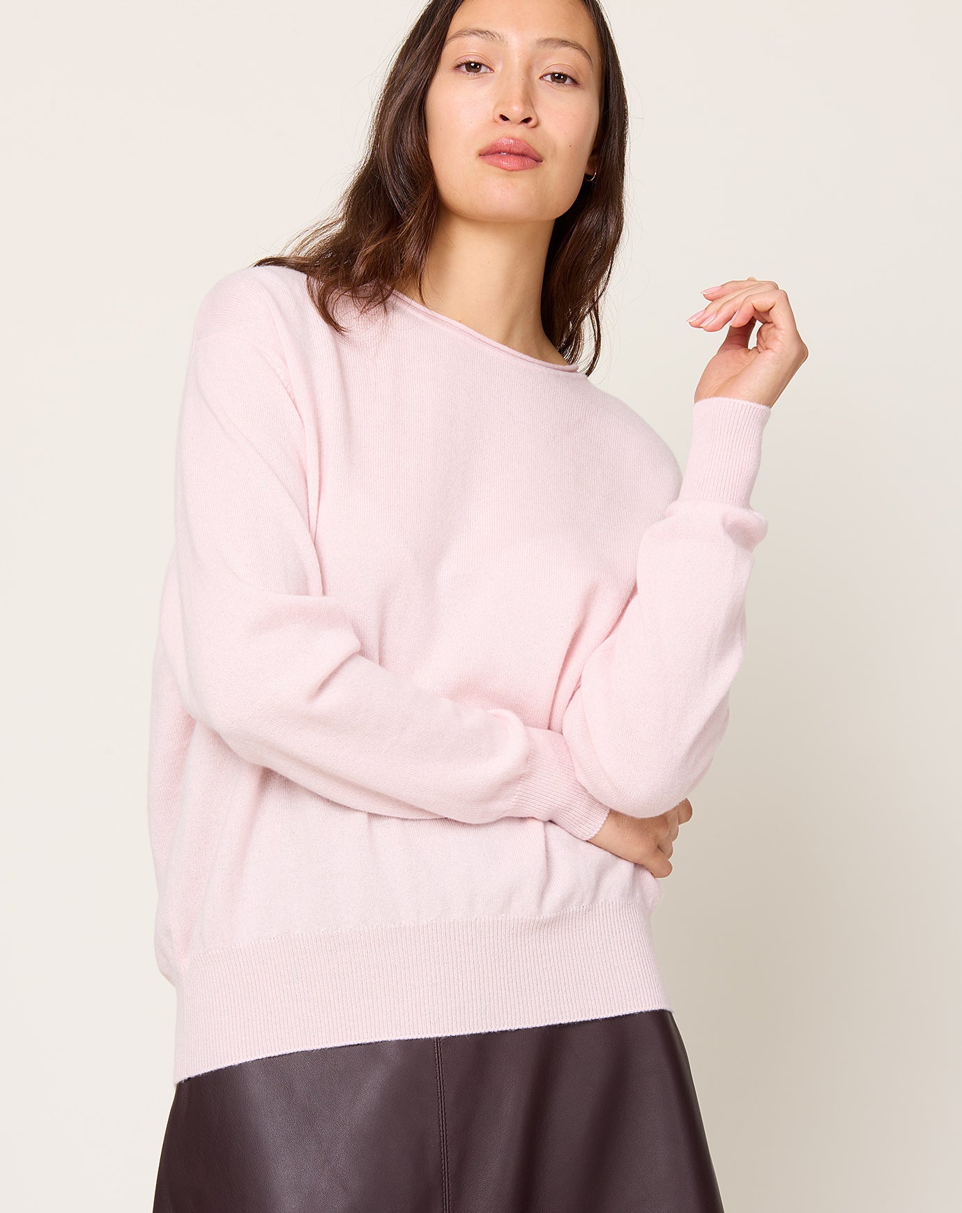 Demylee Coco Sweater in Peony Pink
