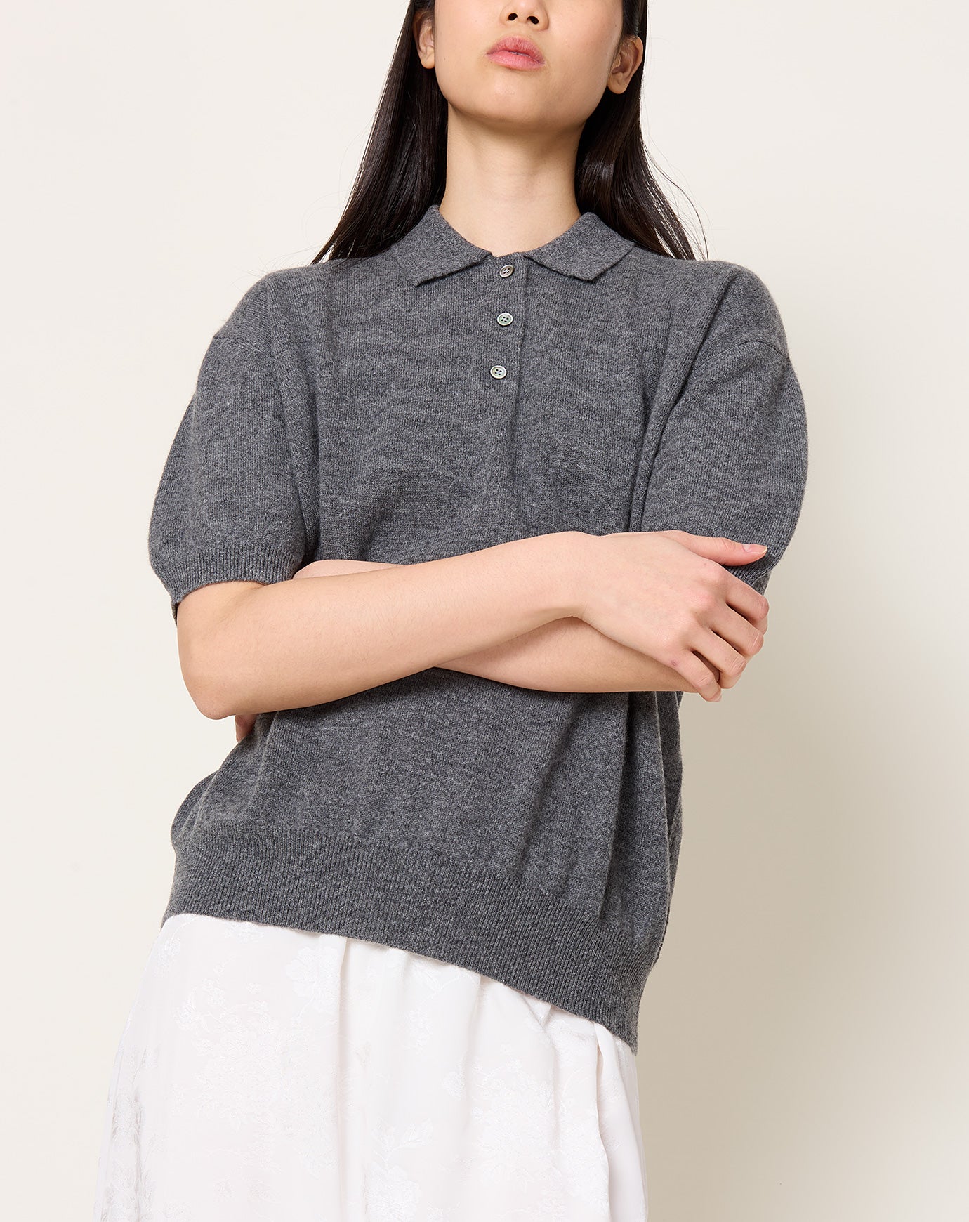 Demylee Darrin Top in Dark Heather Grey