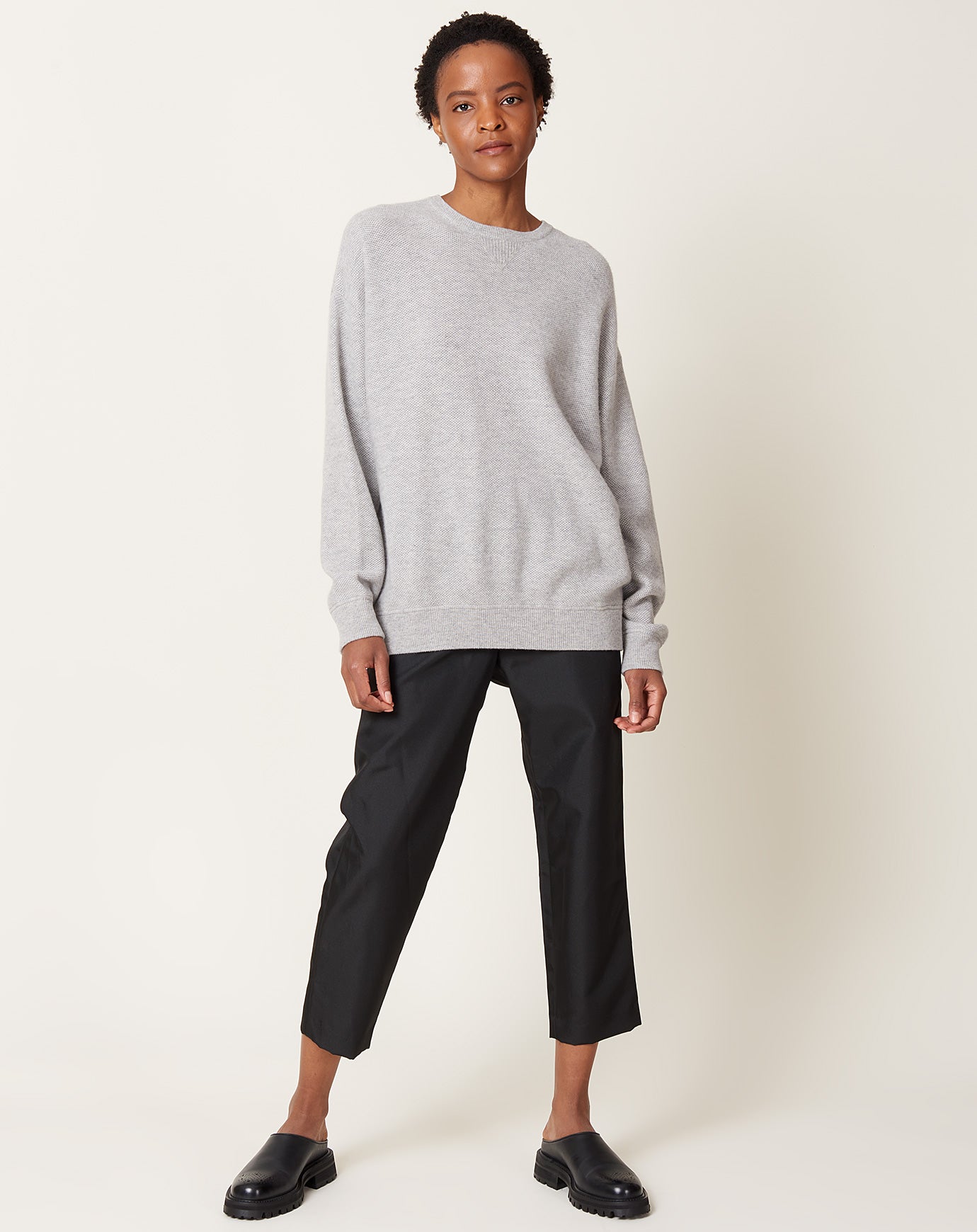 Demylee Idris Sweater in Light Heather Grey