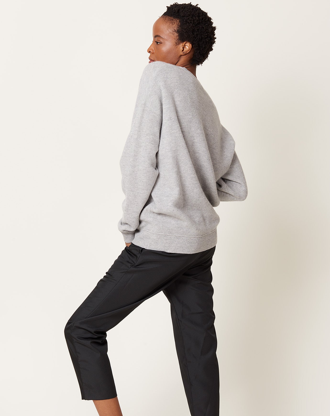 Demylee Idris Sweater in Light Heather Grey