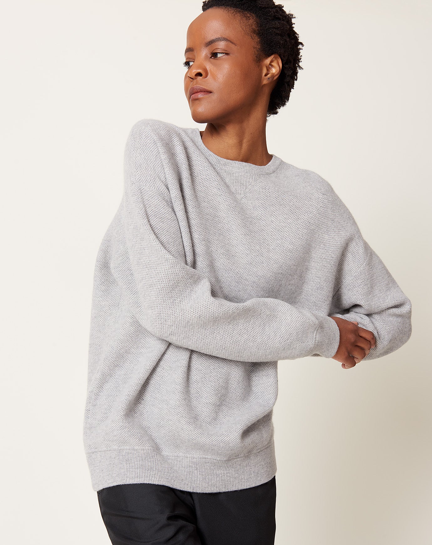 Demylee Idris Sweater in Light Heather Grey