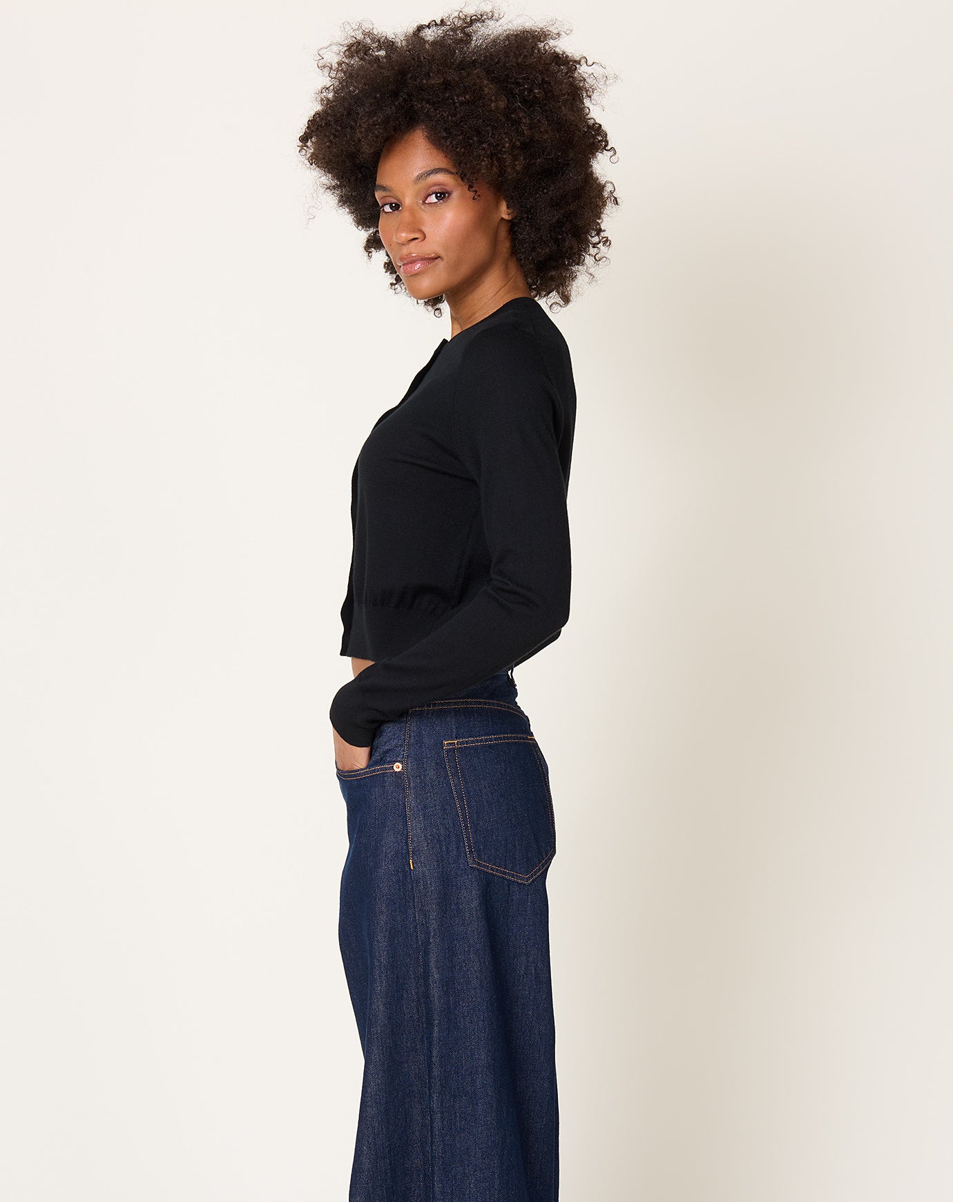 Demylee Inez Cardigan in Black