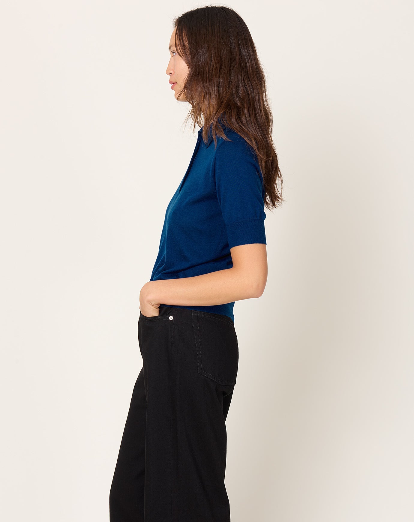 Demylee Jarvis Polo in Prussian Blue