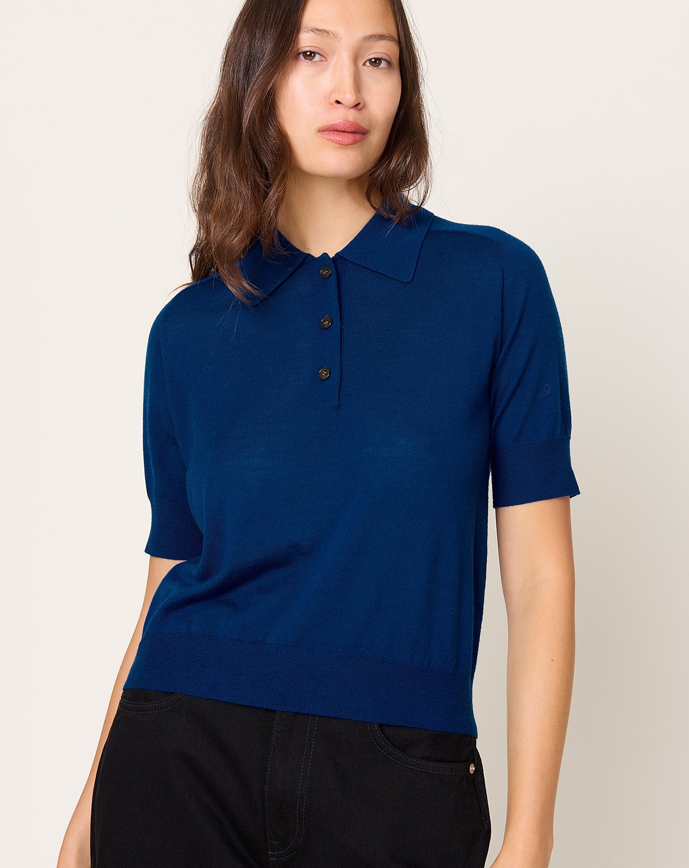 Demylee Jarvis Polo in Prussian Blue