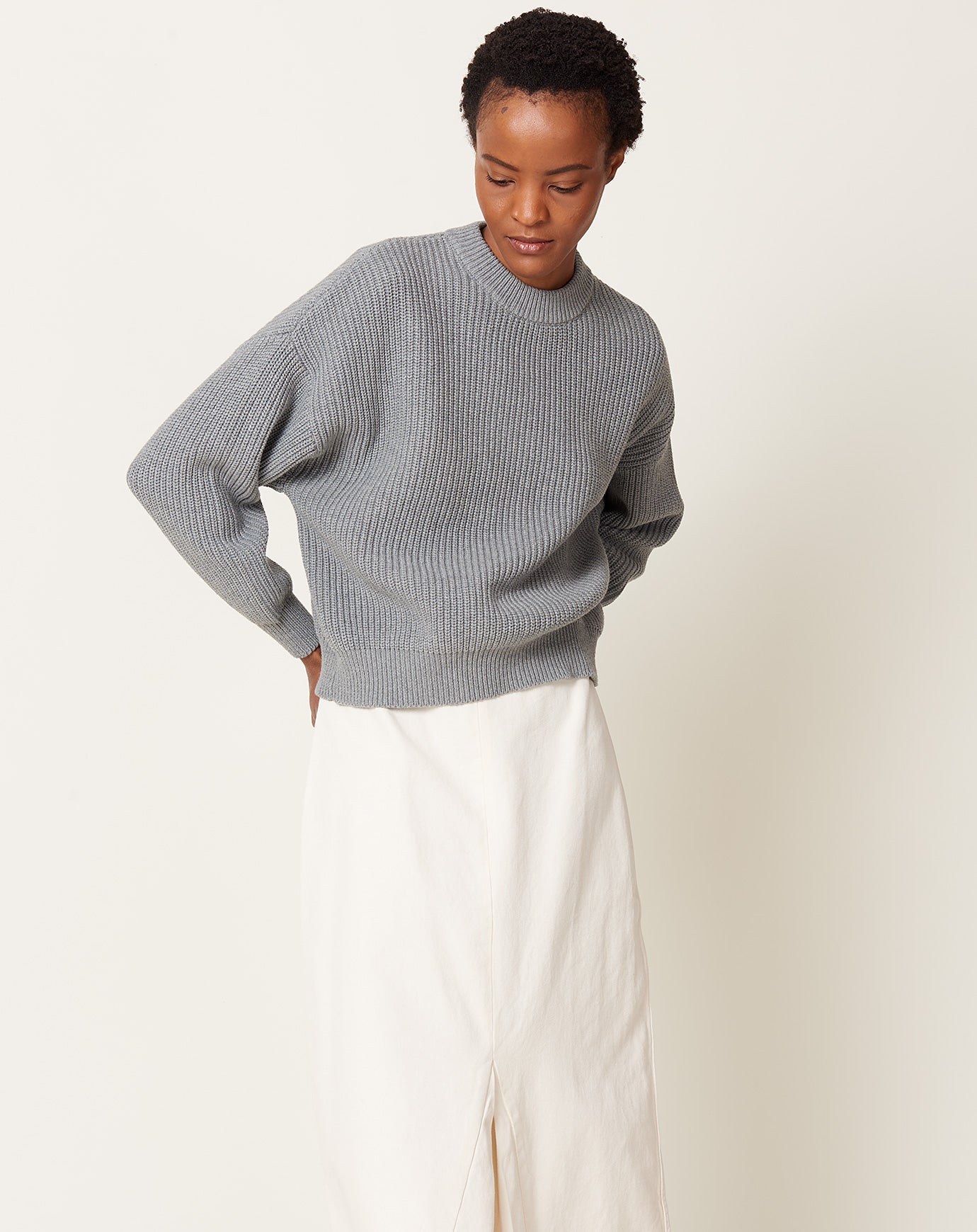 Demylee Konan Sweater in Heather Grey