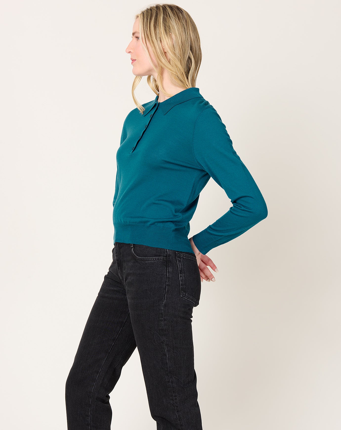 Demylee Monica Polo in Mediterranean Blue