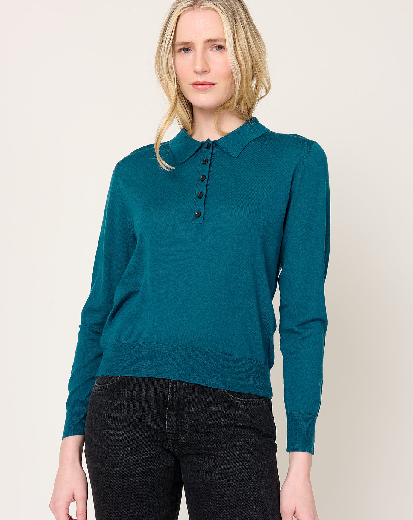 Demylee Monica Polo in Mediterranean Blue