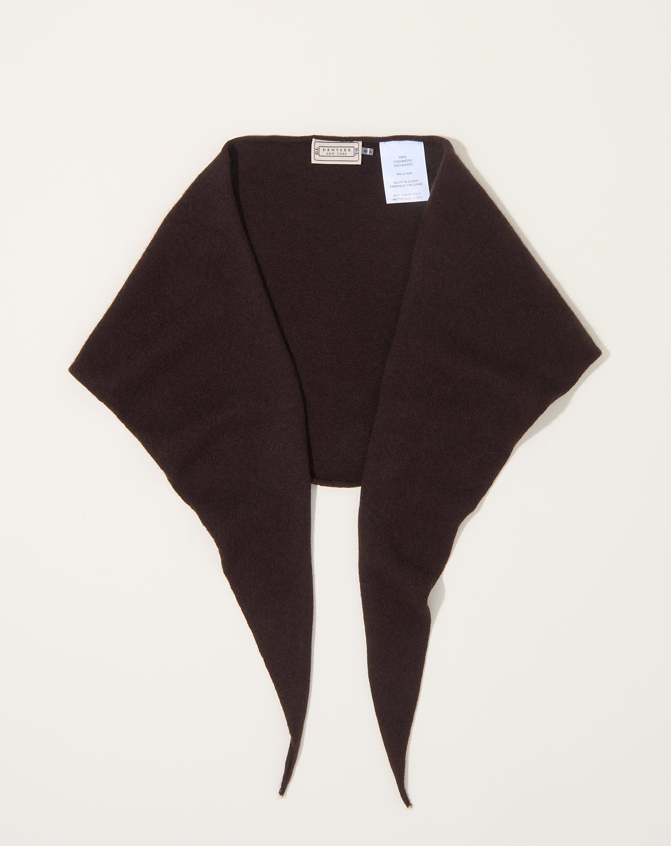 Demylee Nessa Cashmere Bandana in Espresso