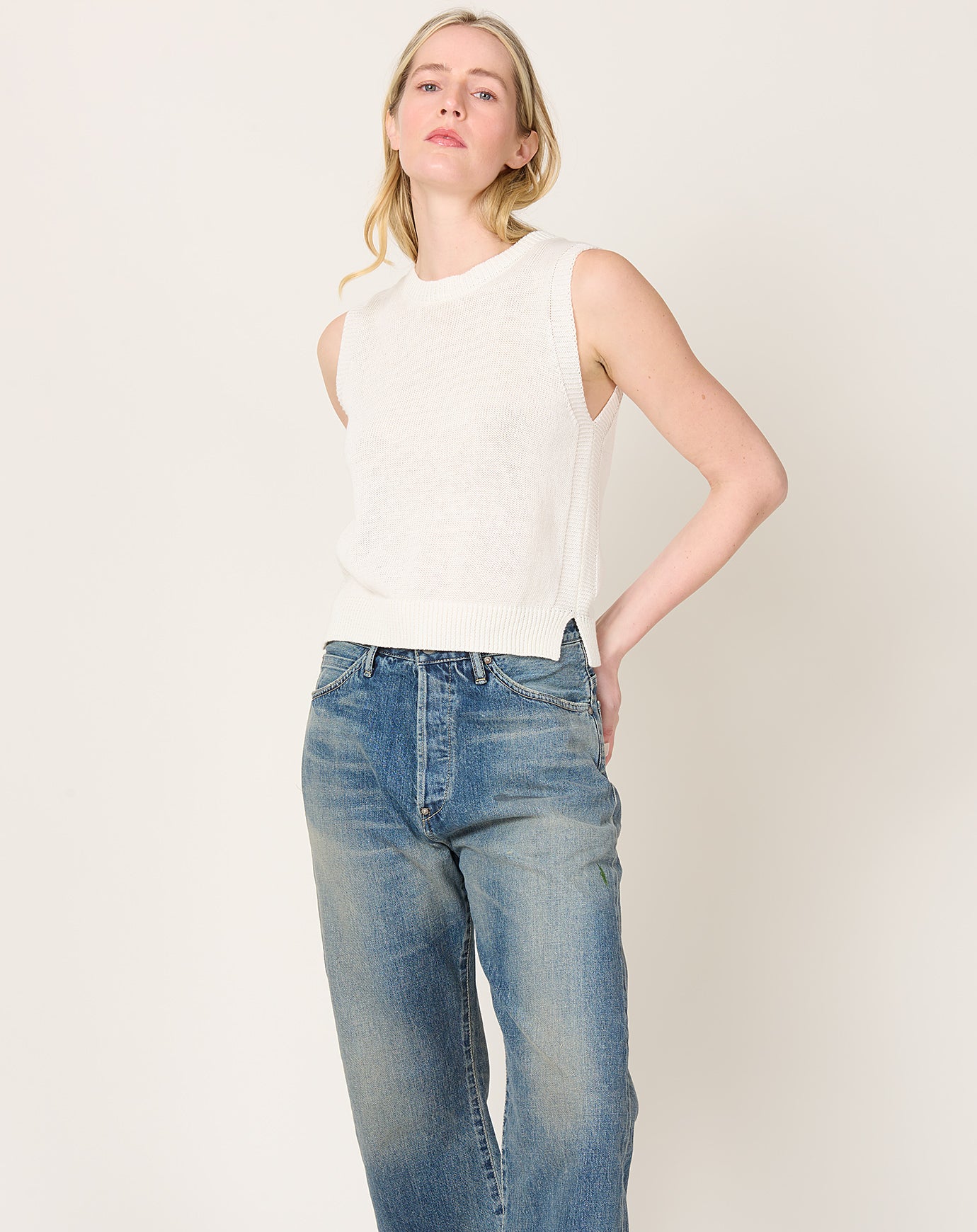 Demylee Olympia Top in Off White