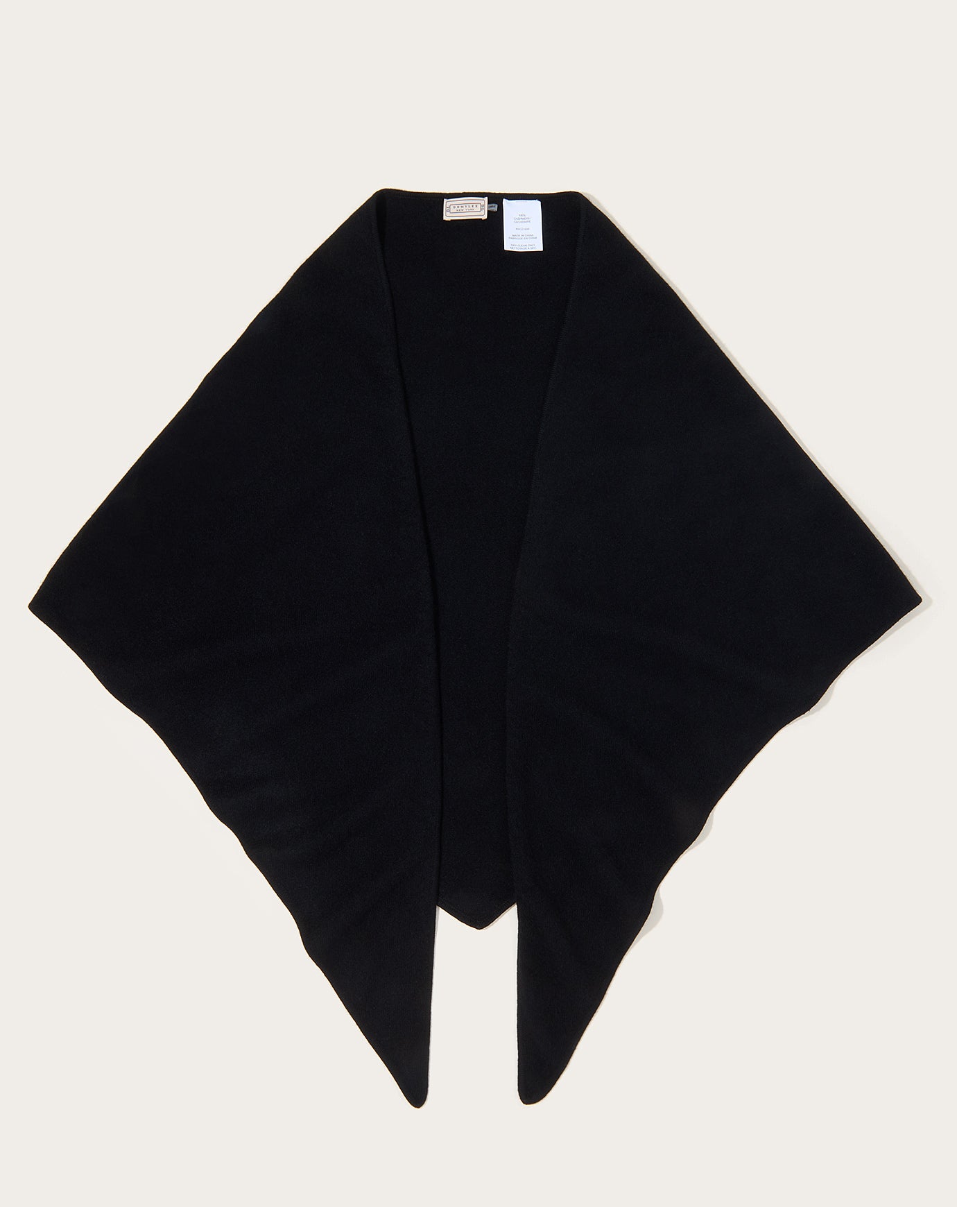 Ruri Large Cashmere Bandana in Black