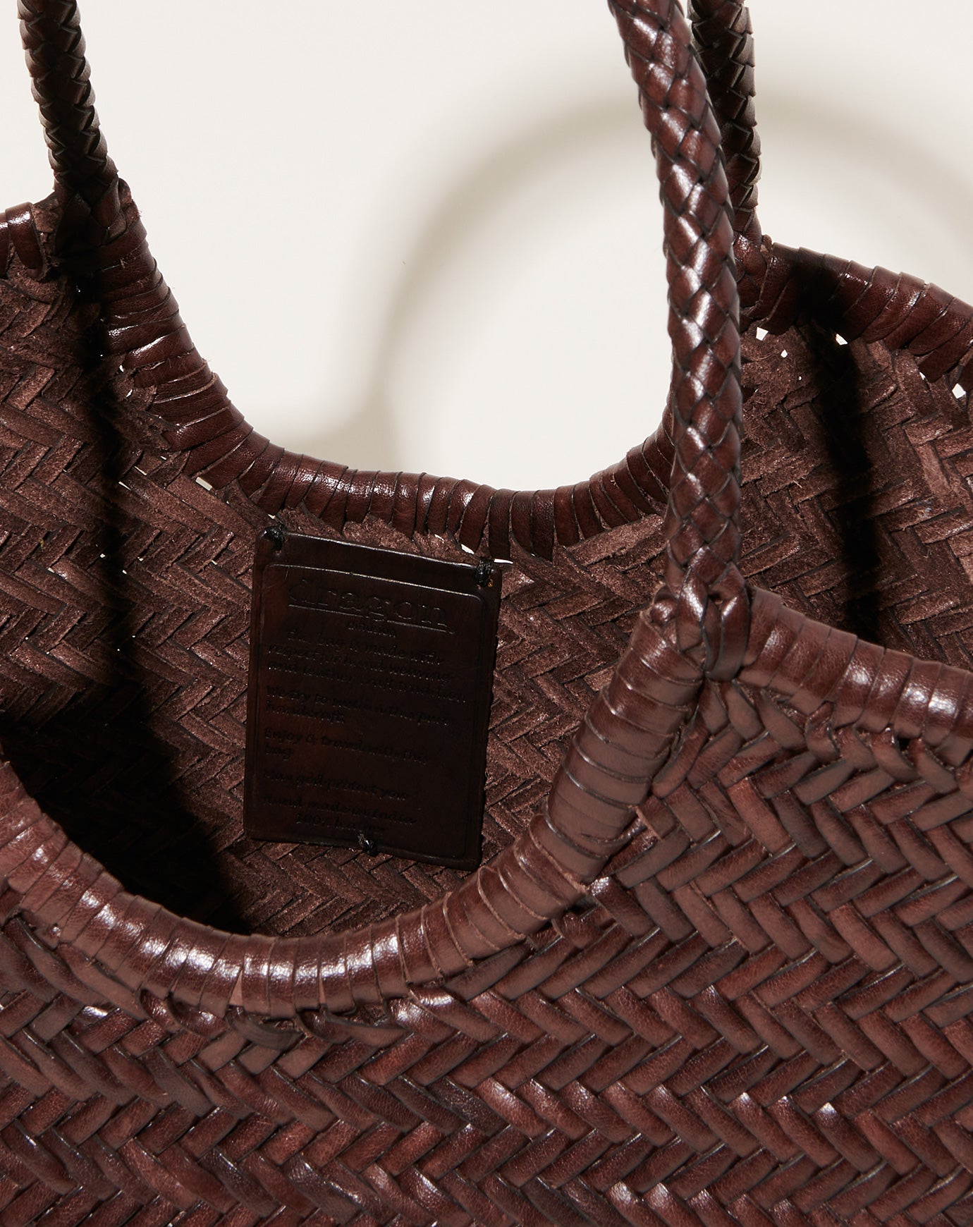 Dragon Diffusion Nantucket Basket in Dark Brown