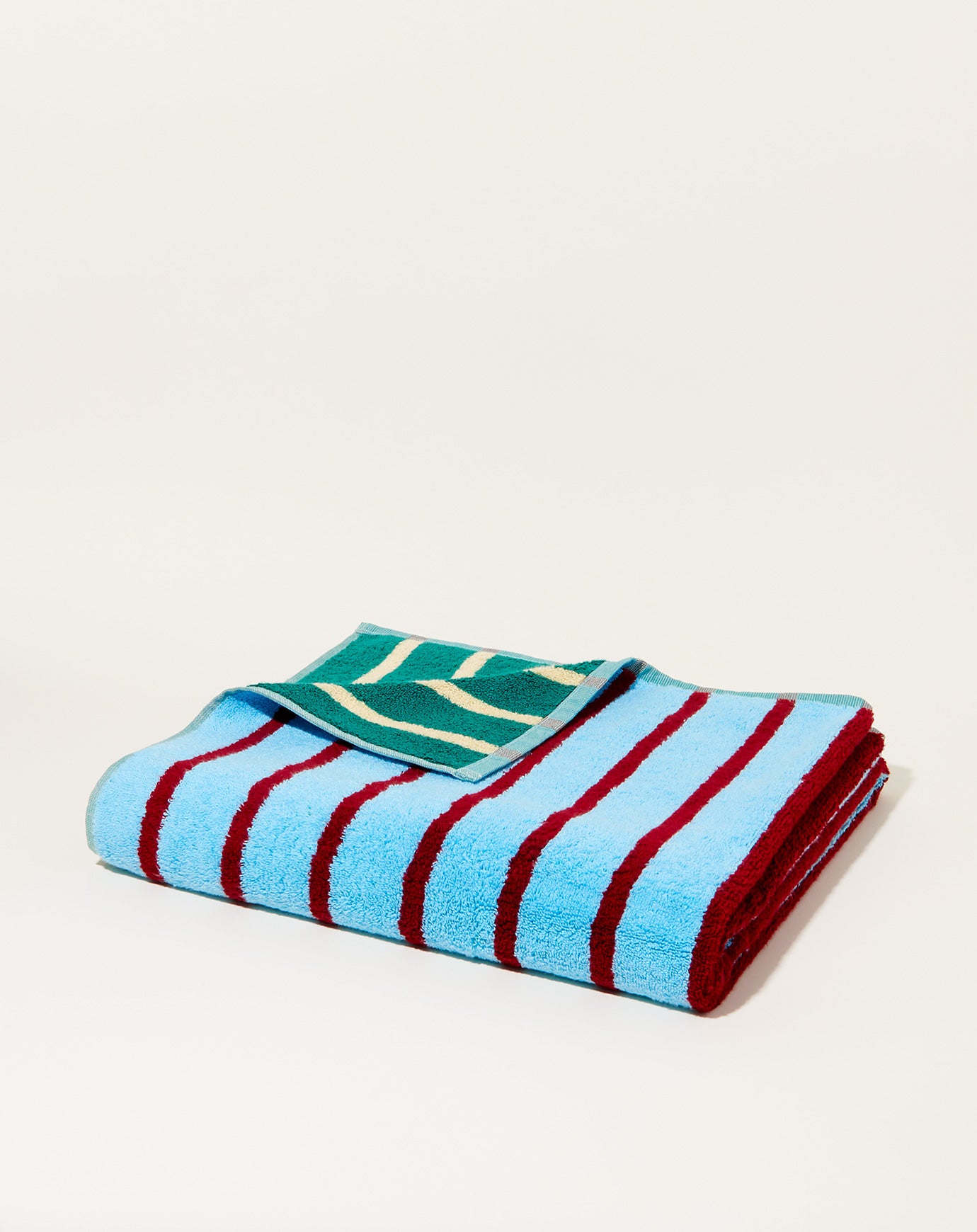 Dusen Dusen Tile Stripe Bath Towel