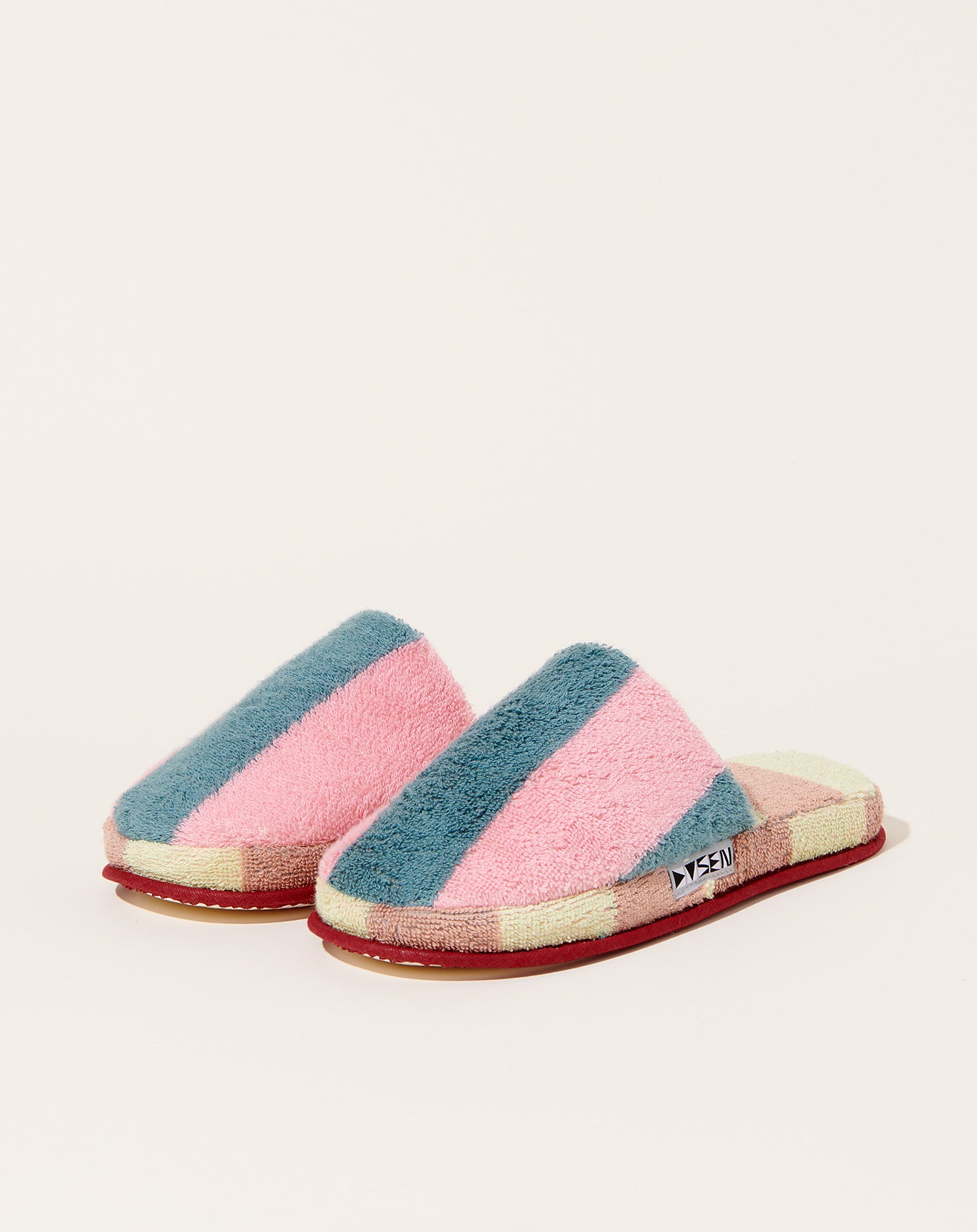 Dusen Dusen Terry Slippers in Martine Stripe