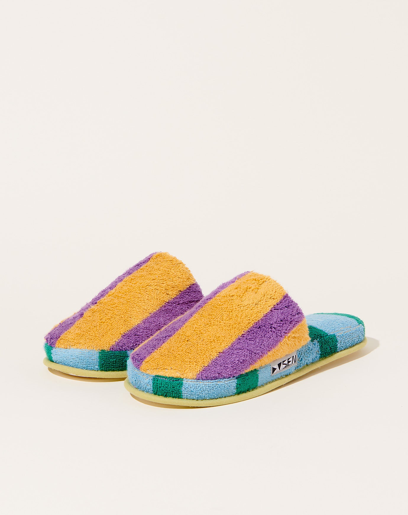 Dusen Dusen Terry Slippers in Ronnie Stripe