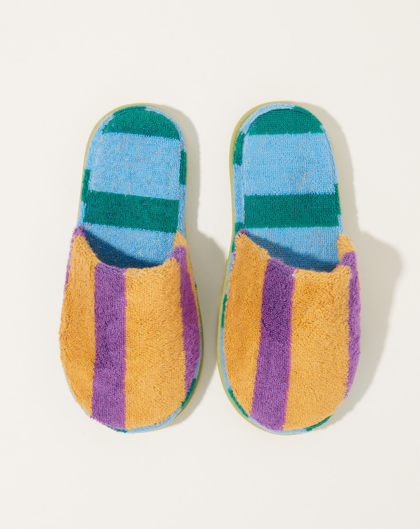 Dusen Dusen Terry Slippers in Ronnie Stripe