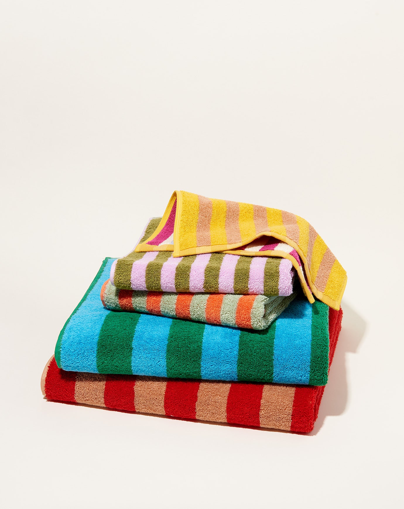 Dusen Dusen Washcloth in Meadow Stripe