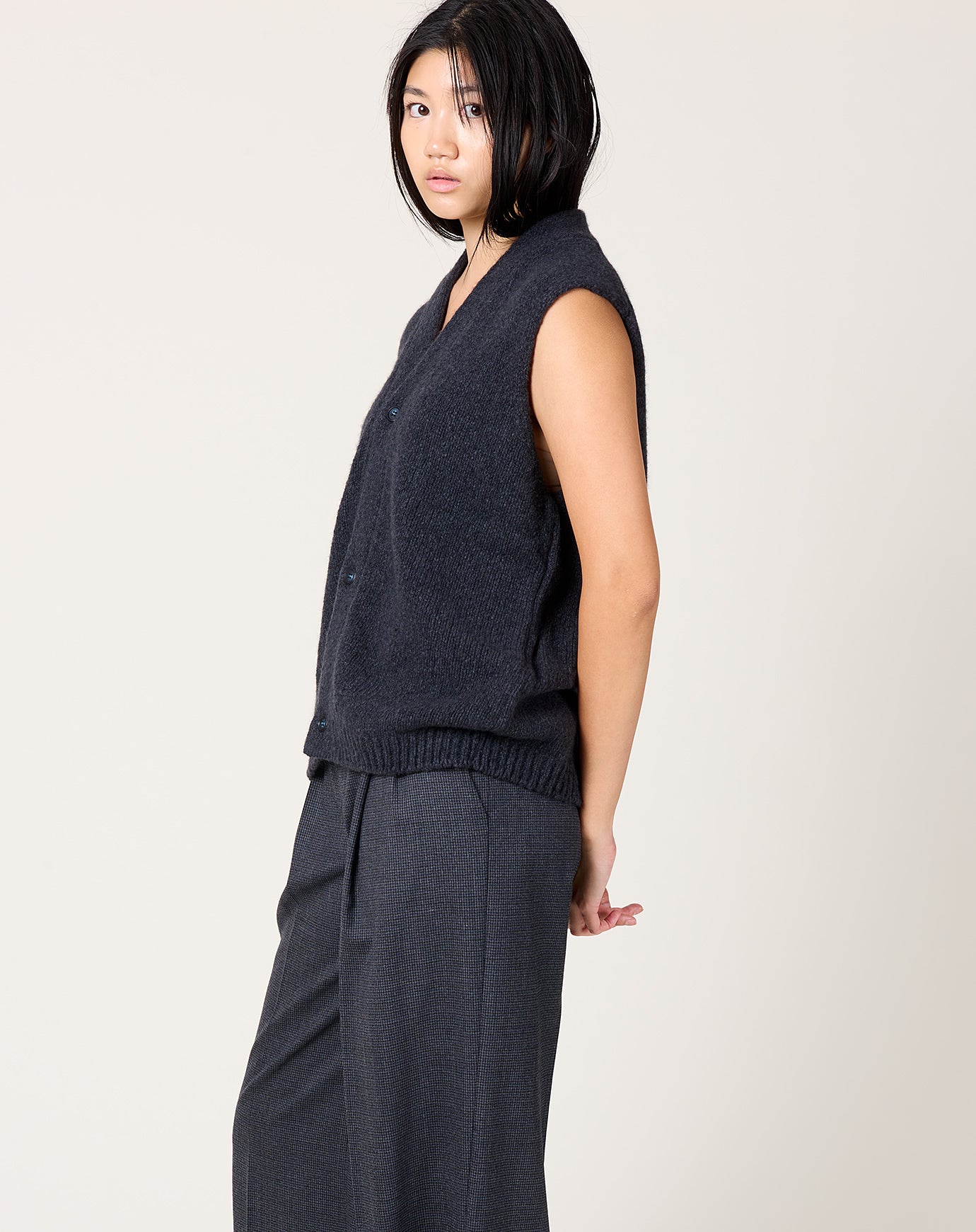 evam eva Cashmere Vest in North Sea