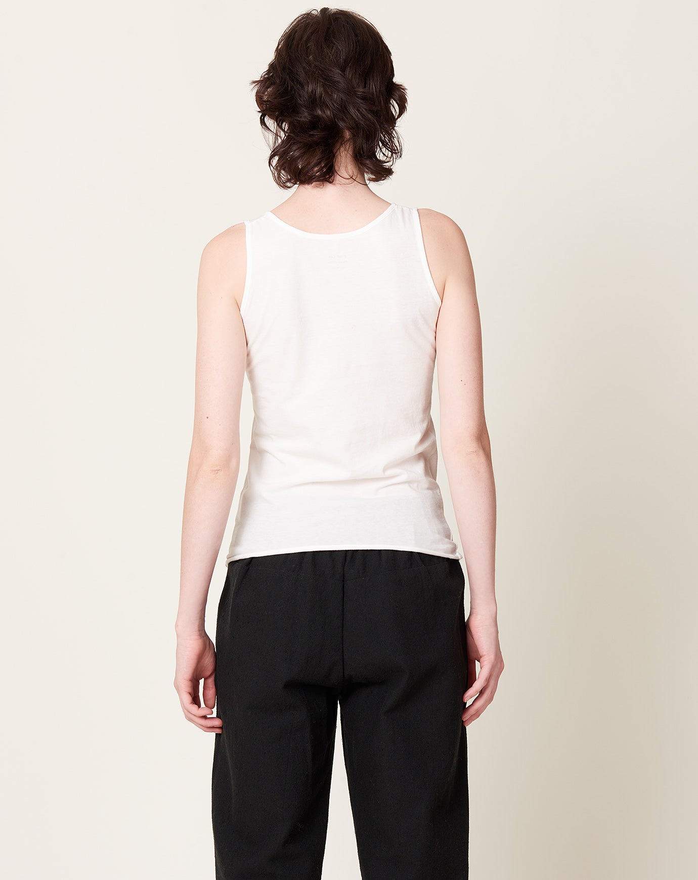 evam eva cut&sew Sleeveless in Off White