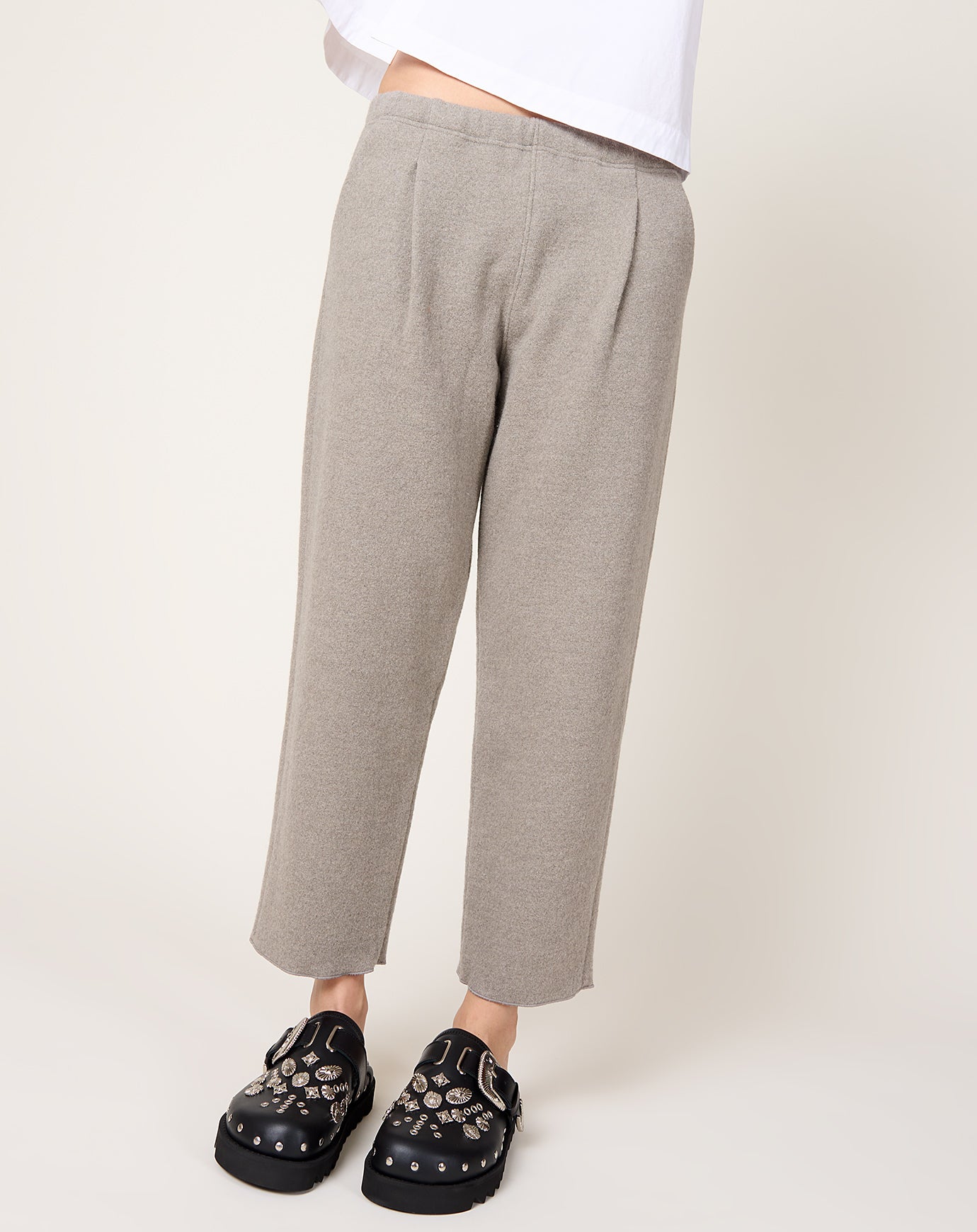 evam eva Press Wool Pants in Mocha