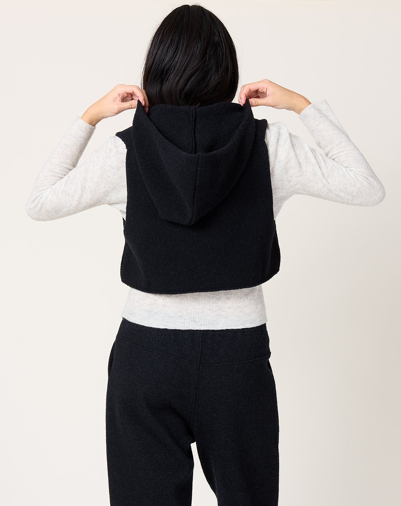 evam eva Renew Wool Hooded Vest