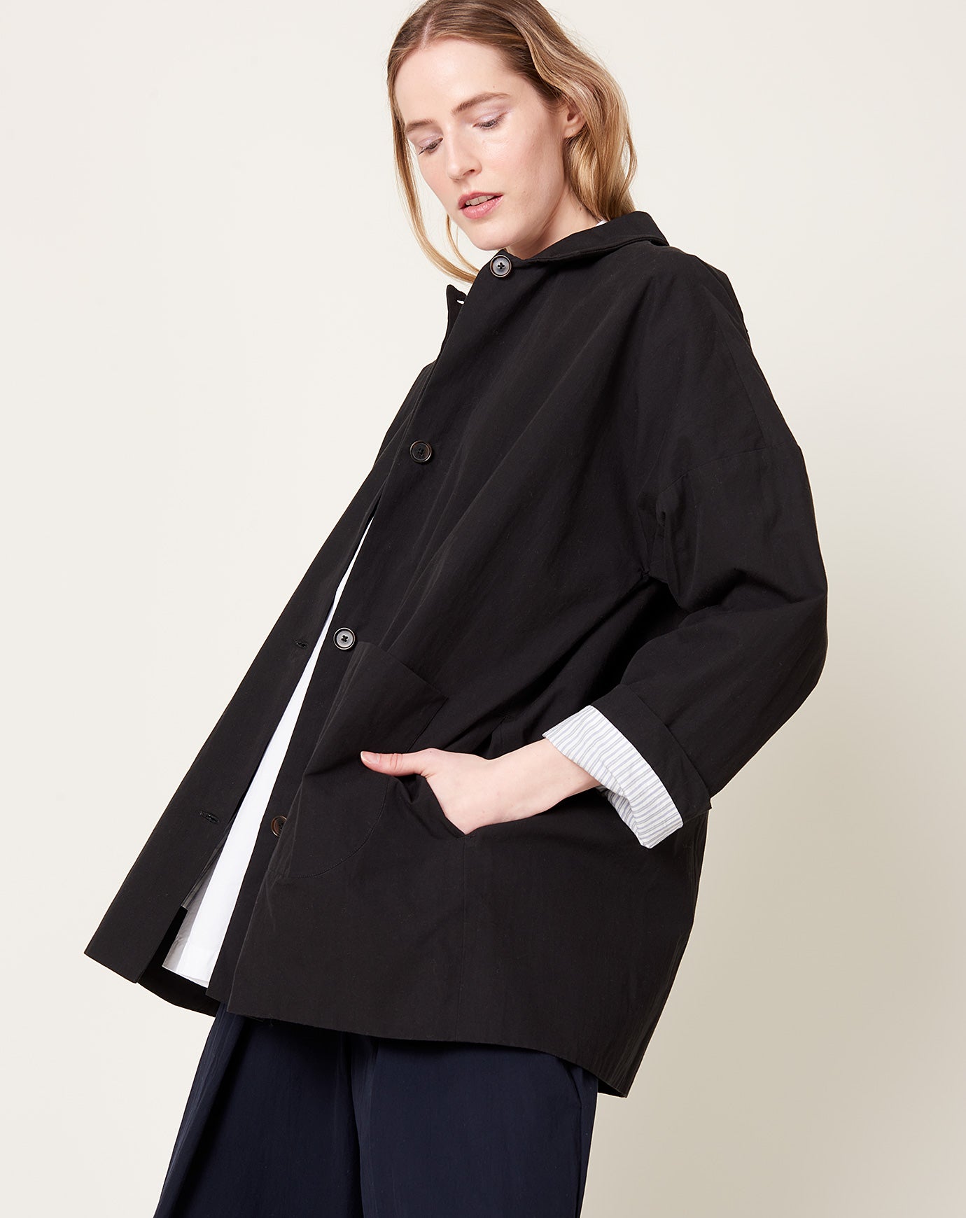 Fabiana Pigna Carpio Jacket in Obsidian