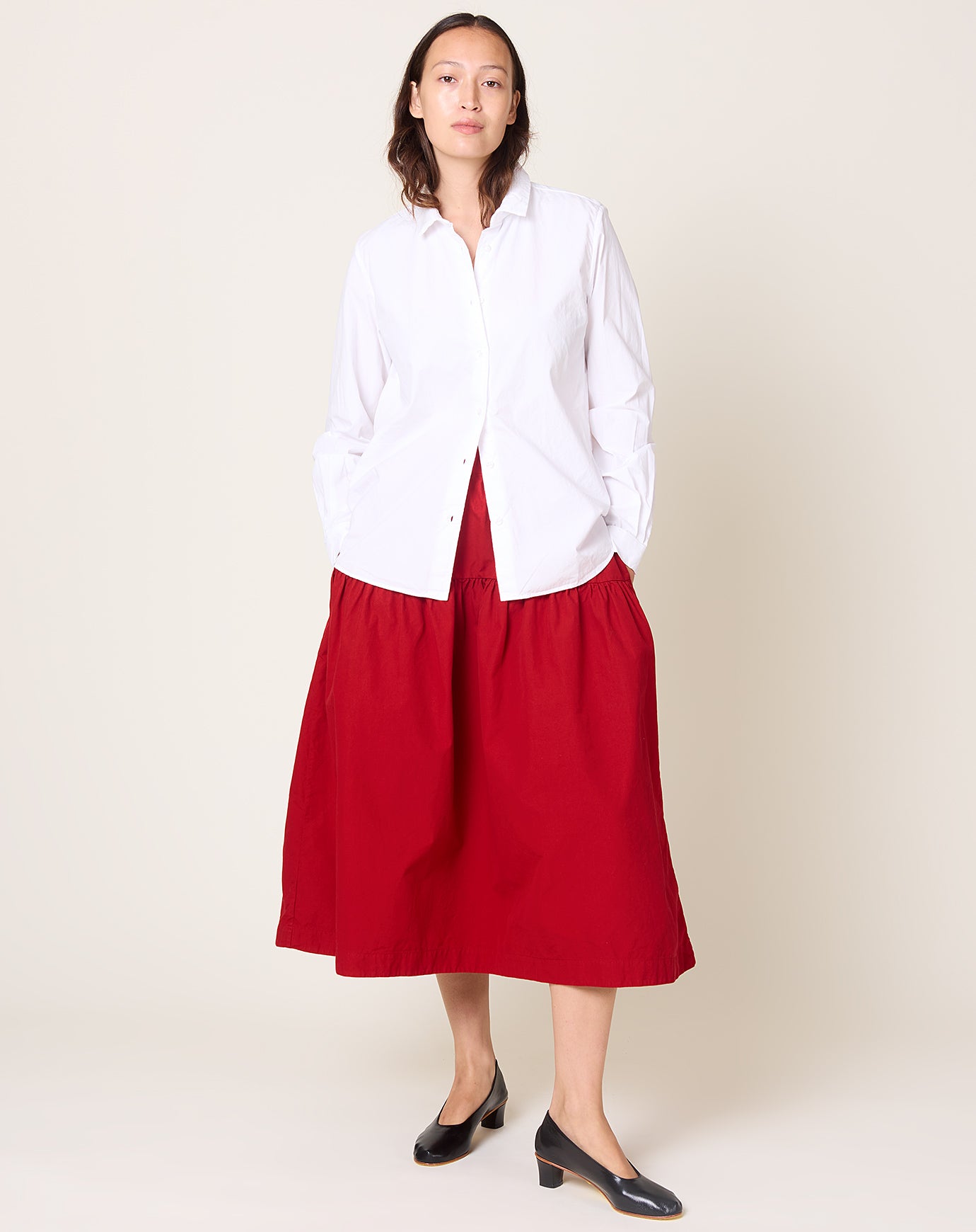 Fabiana Pigna Dolo Skirt in Crimson