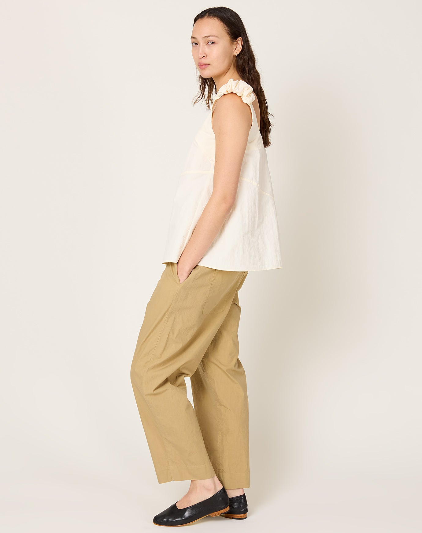 Fabiana Pigna Format Pant in Parchment