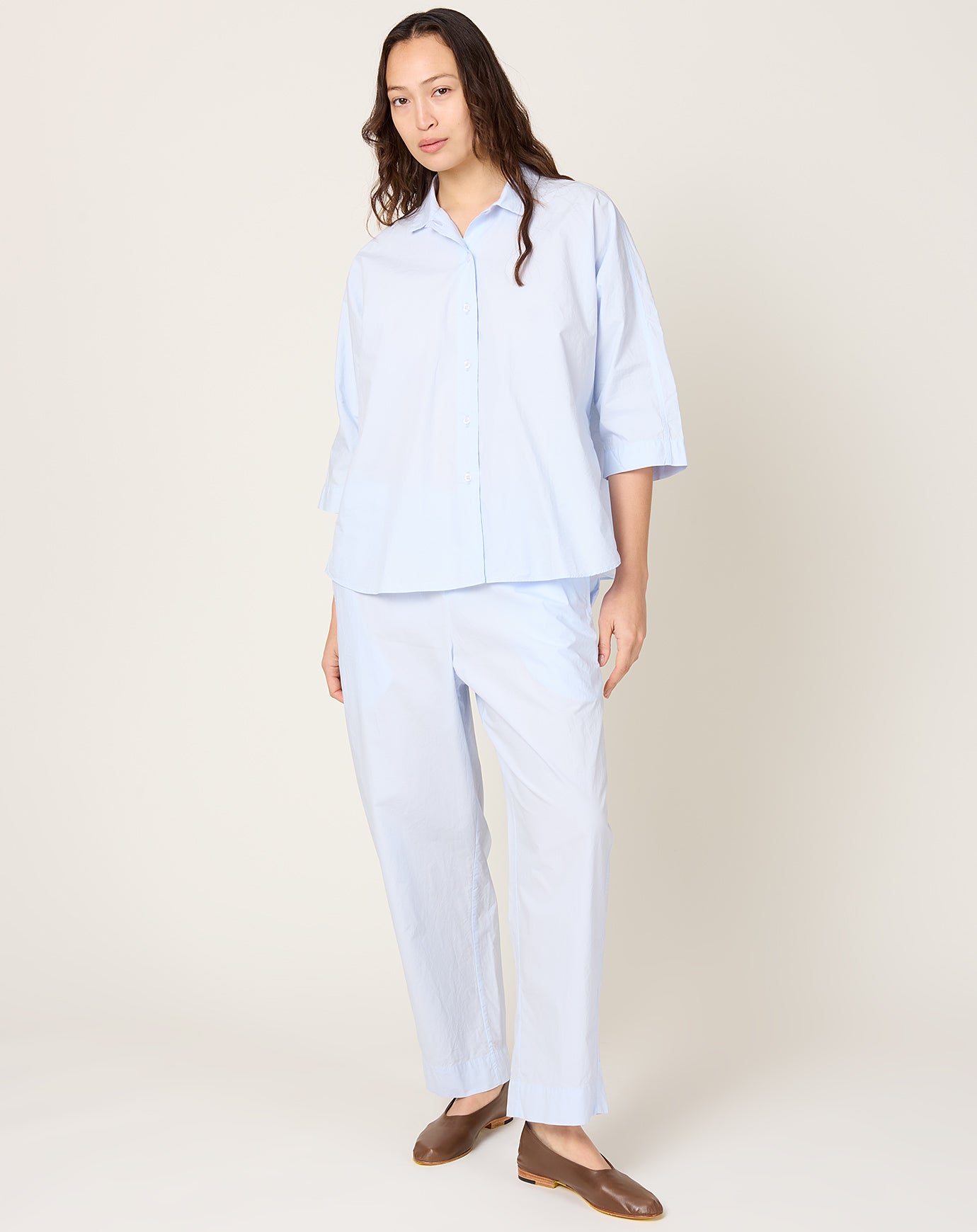 Fabiana Pigna Rote Blouse in Pale Blue