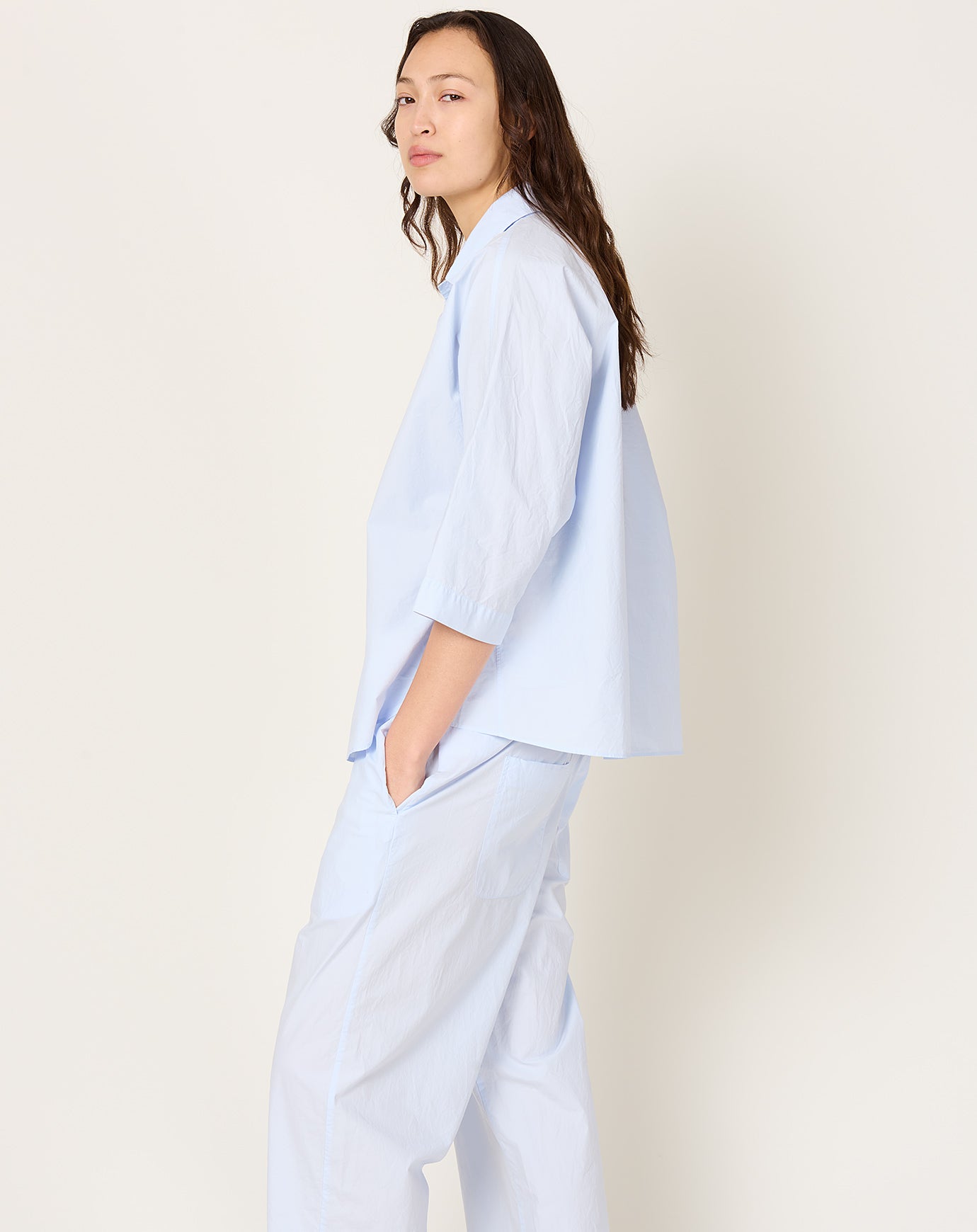 Fabiana Pigna Rote Blouse in Pale Blue