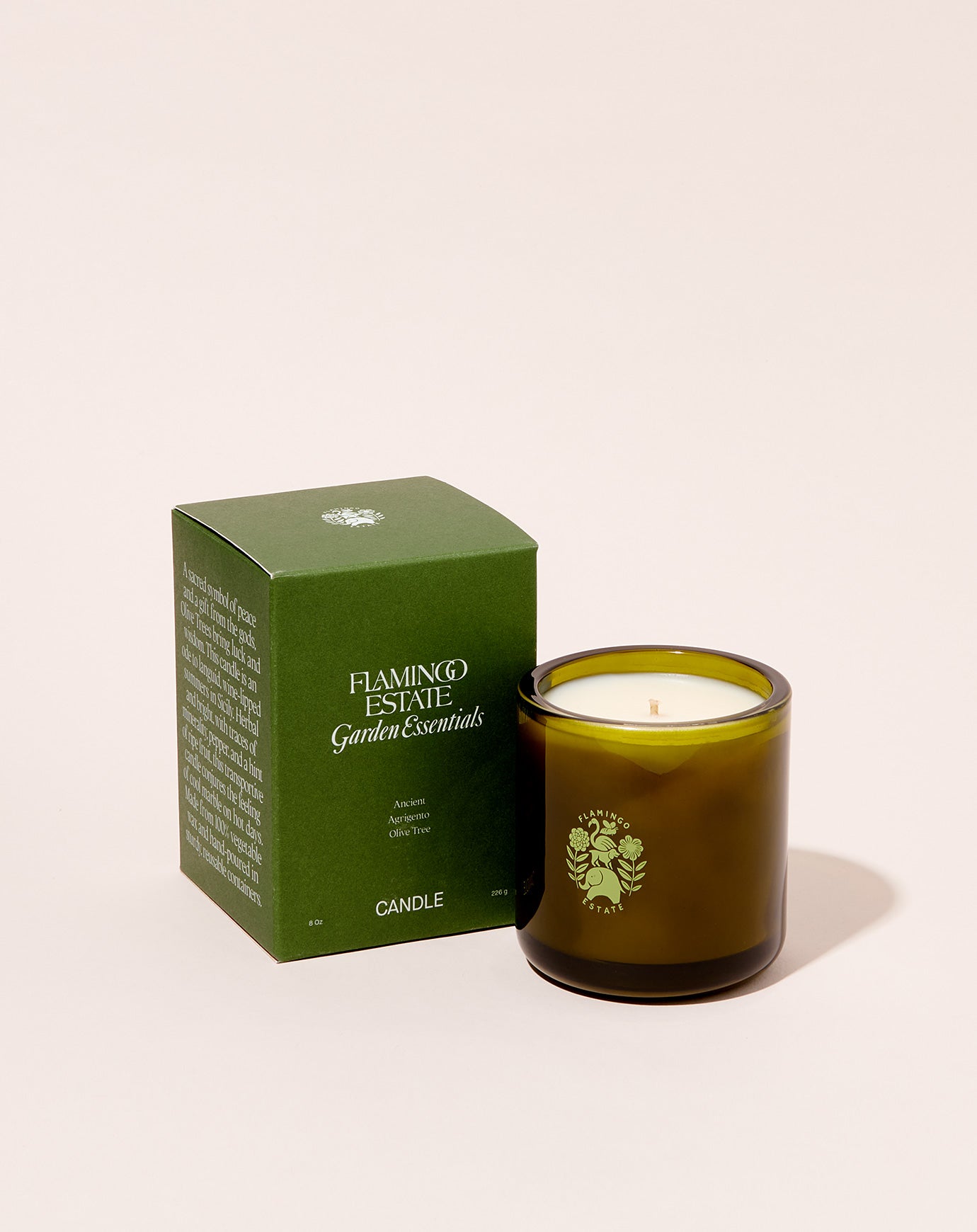 Flamingo Estate Ancient Agrigento Olive Tree Candle