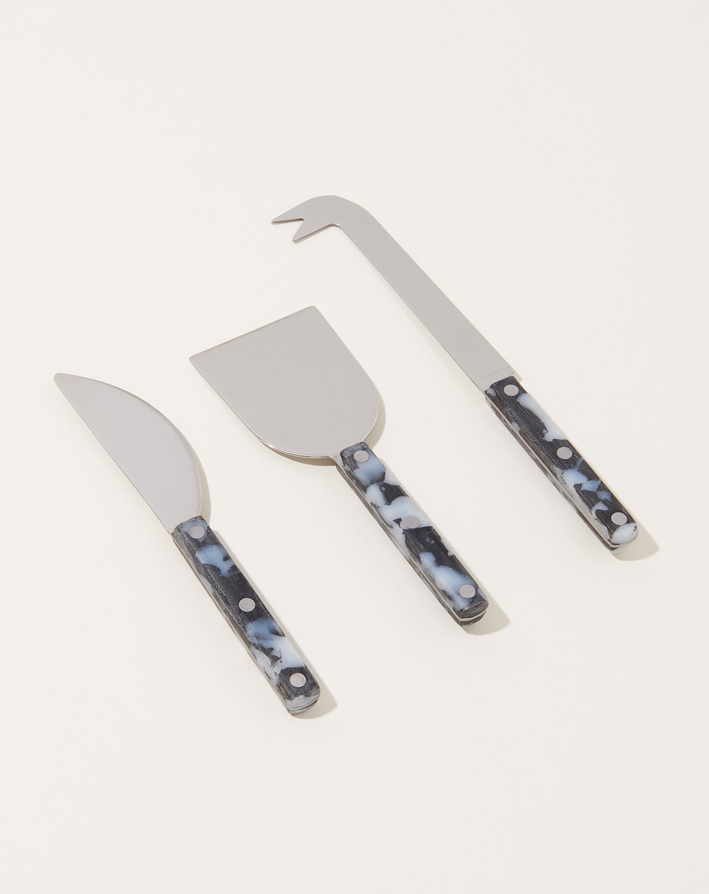 Fredericks & Mae Cheese Knife Set in Black and White