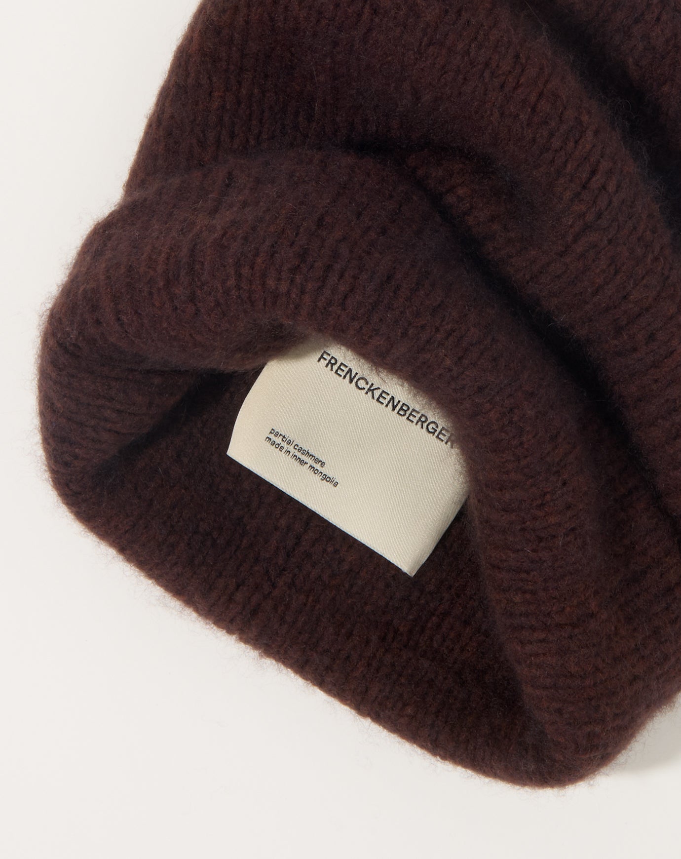Frenckenberger Big Knit Beanie in Americano