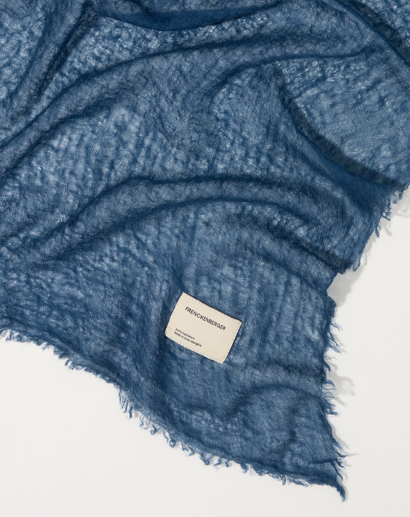 Frenckenberger Big Woven Scarf in Encre