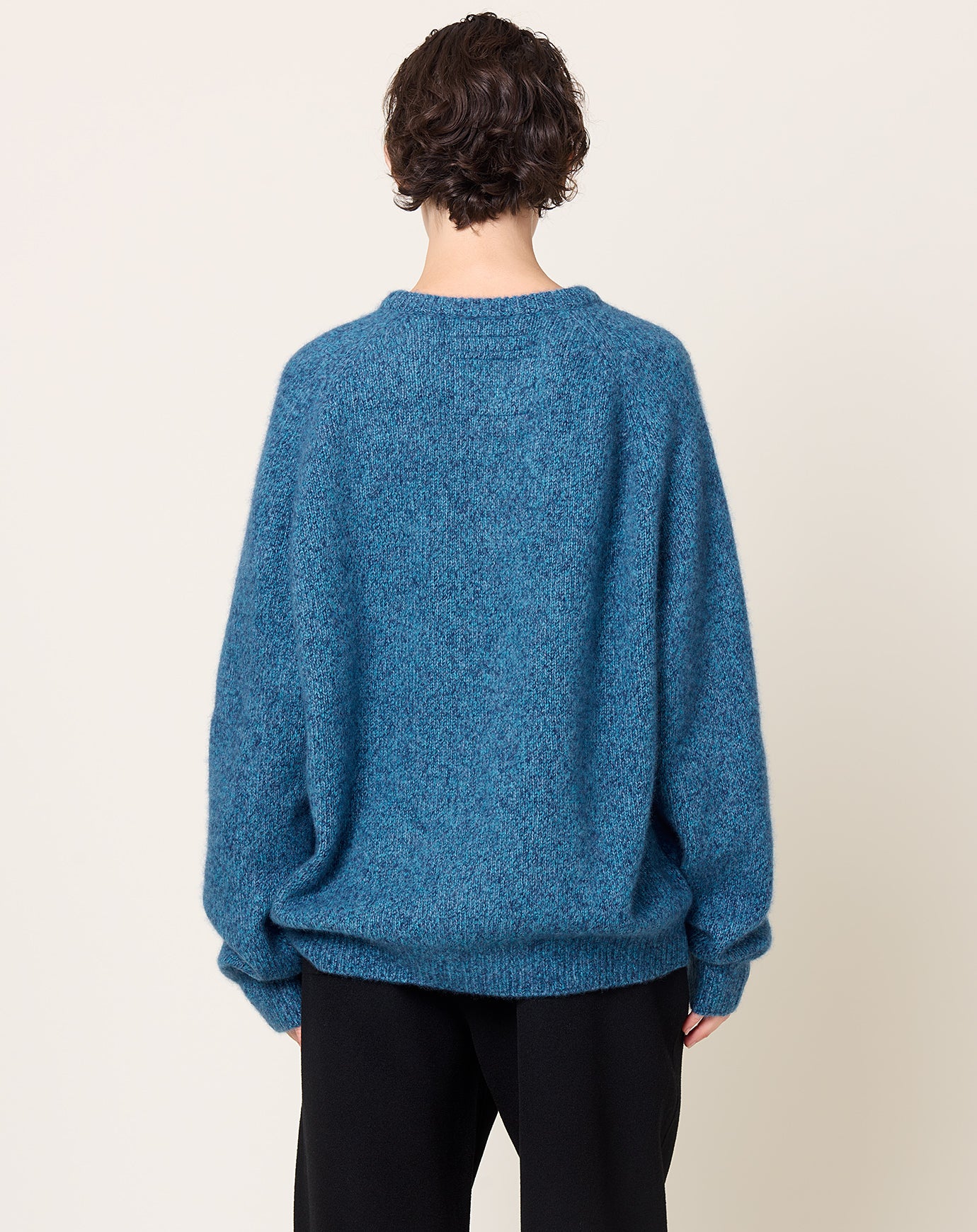 Frenckenberger BF R Neck Sweater in Bonito Marl