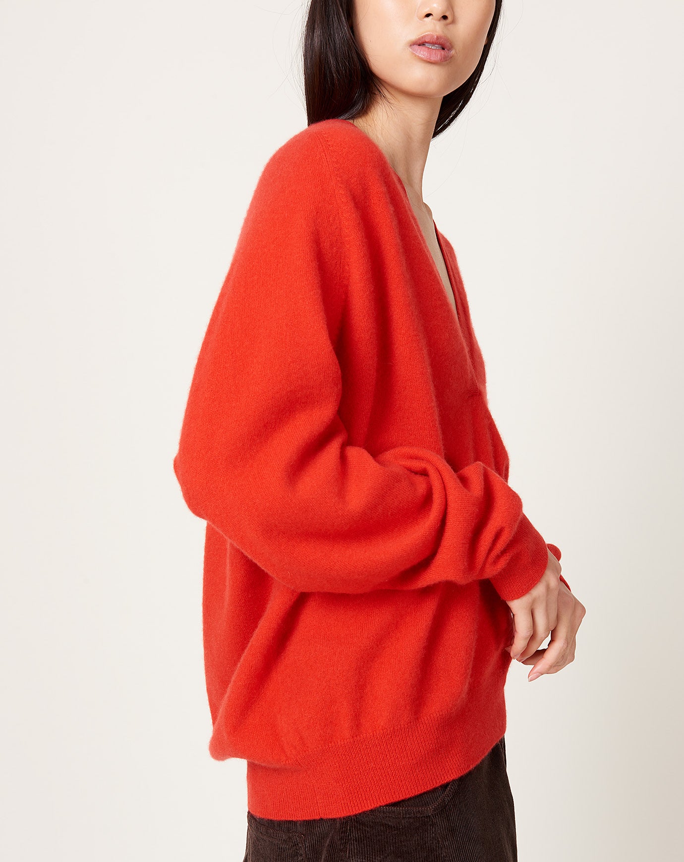 Frenckenberger Johnny Sweater in Faded Red