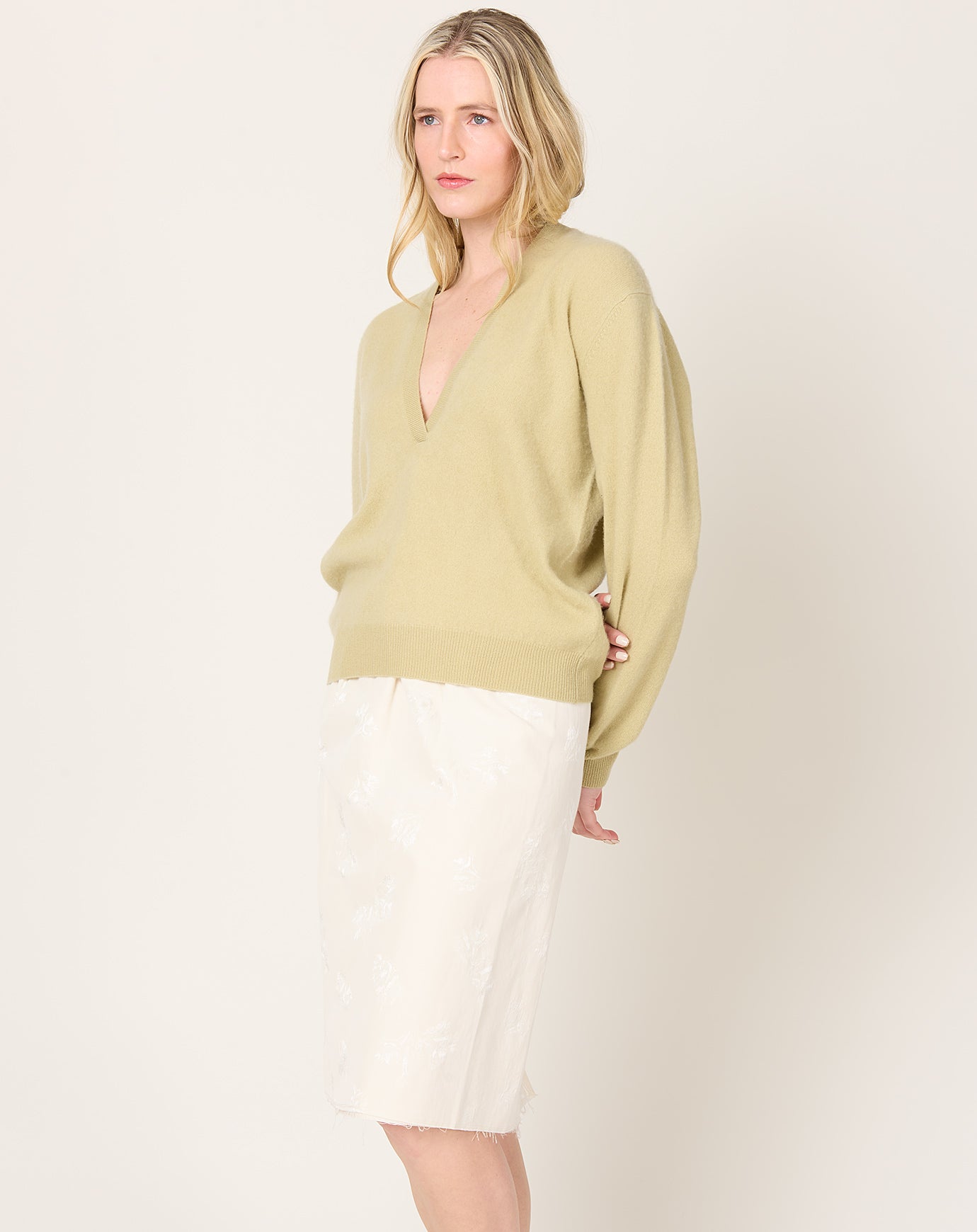 Frenckenberger Mini Johnny Sweater in Faded Beige