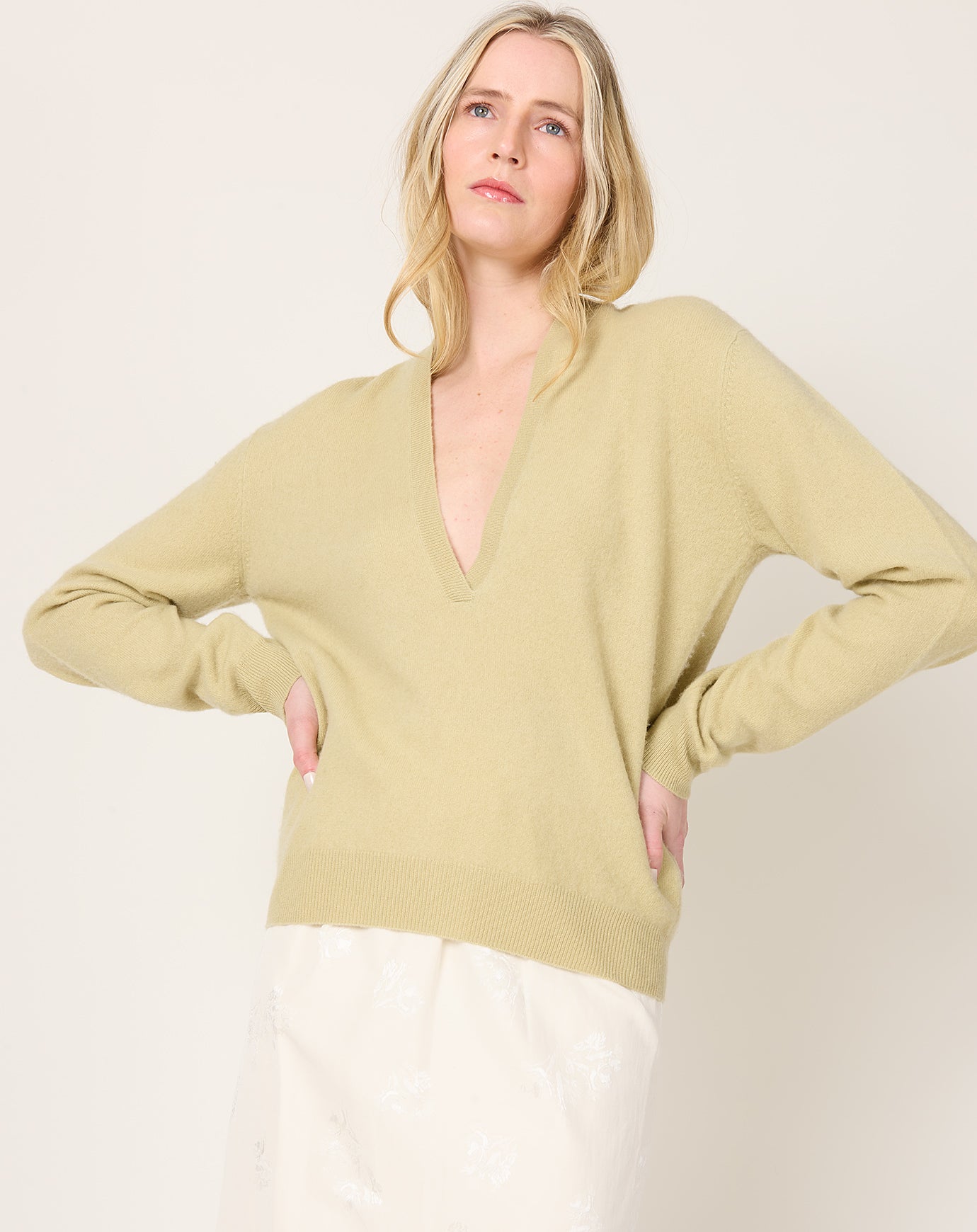 Frenckenberger Mini Johnny Sweater in Faded Beige