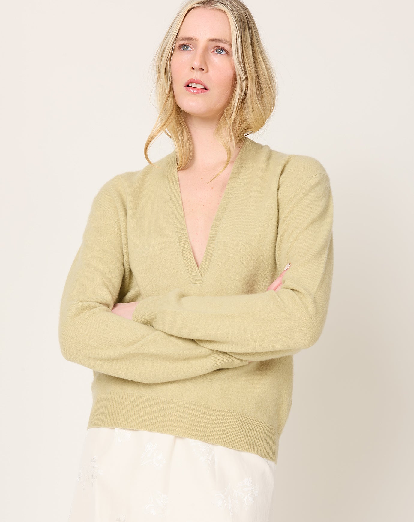 Frenckenberger Mini Johnny Sweater in Faded Beige