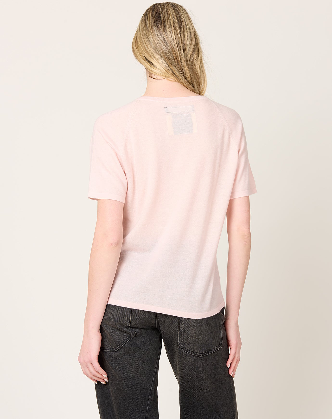 Frenckenberger Short Raglan T Shirt in Light Pink