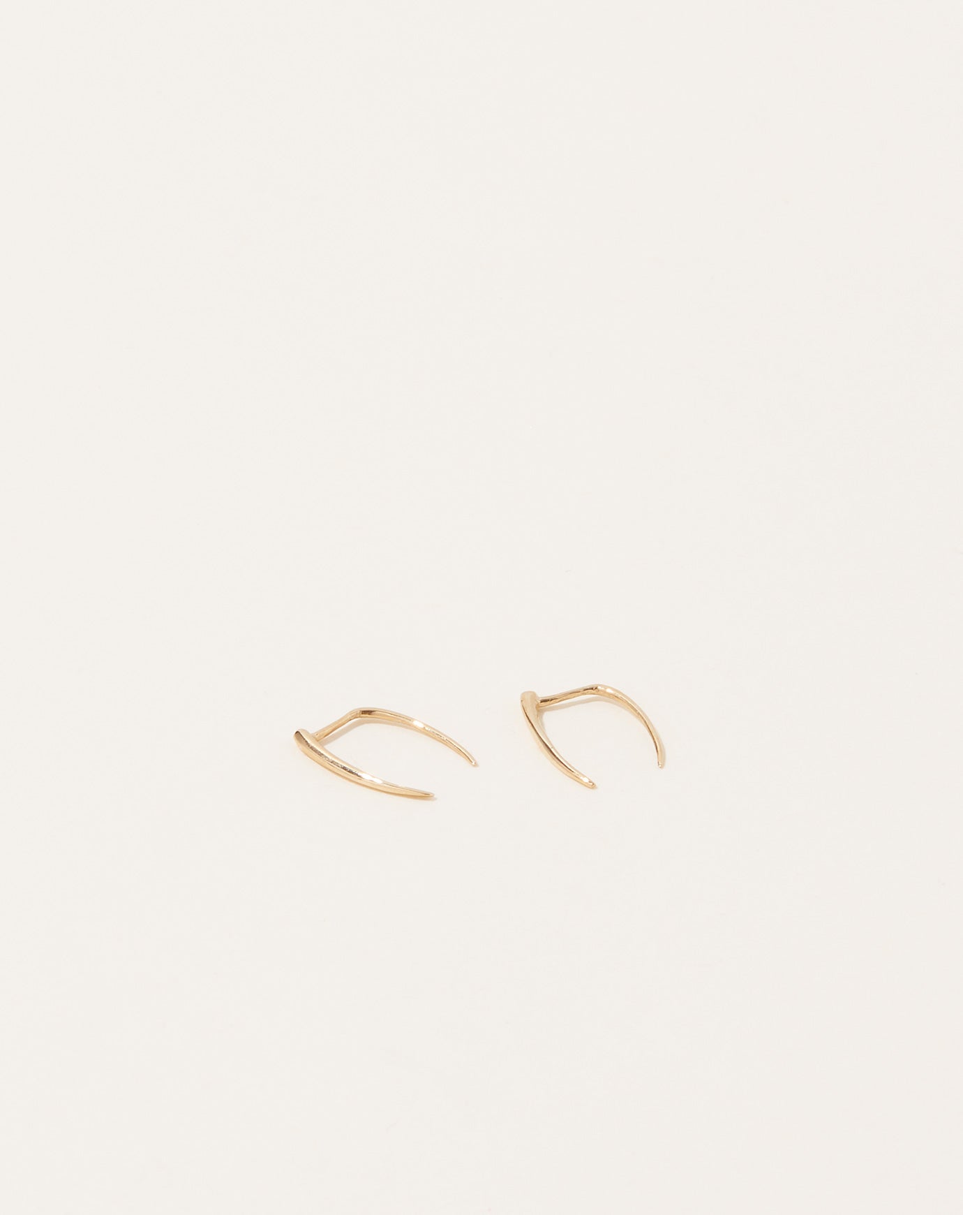 Gabriela Artigas Pair of Infinite Tusk Earrings in Yellow Gold