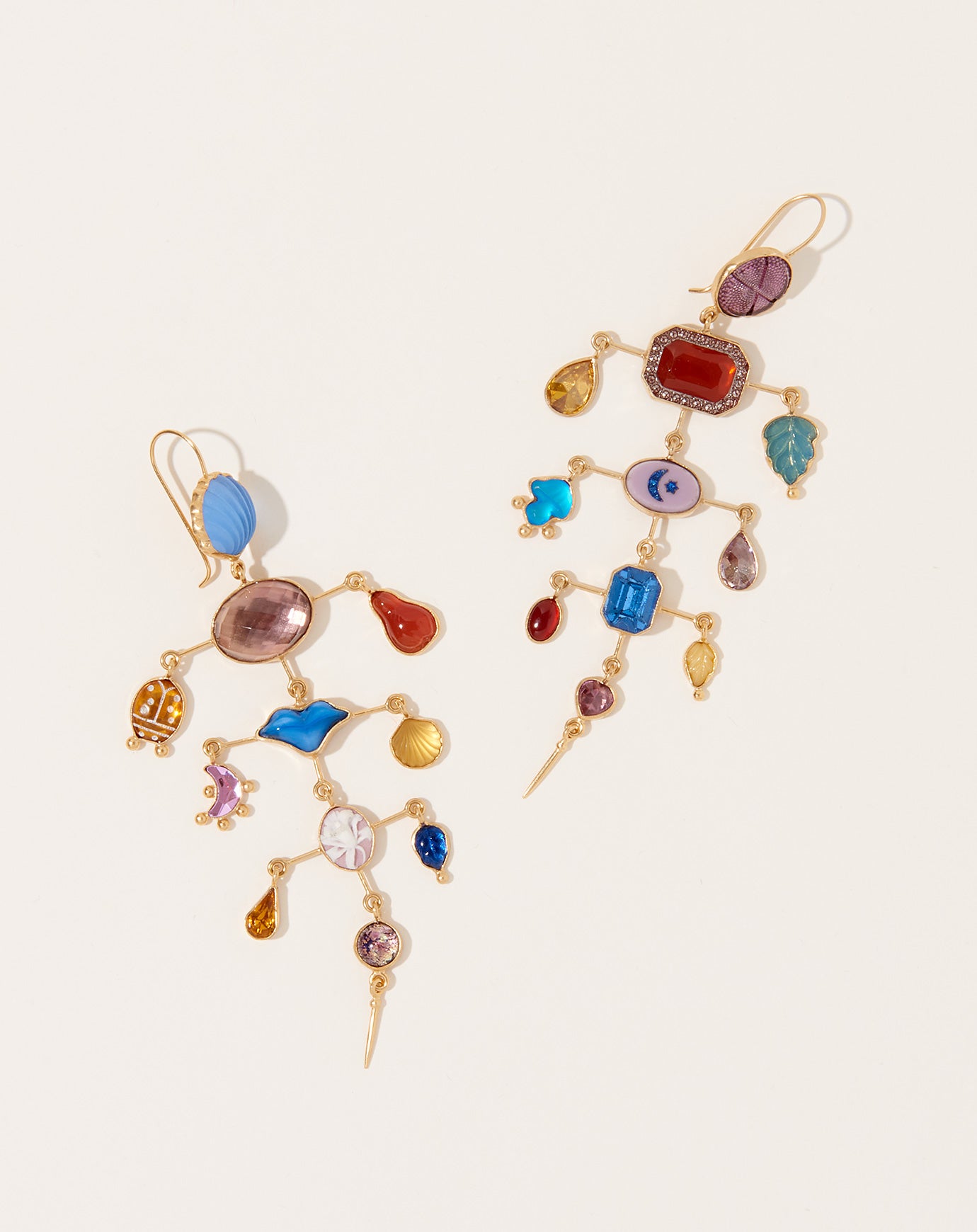 Grainne Morton Multilayer Balance Victorian Drop Earrings