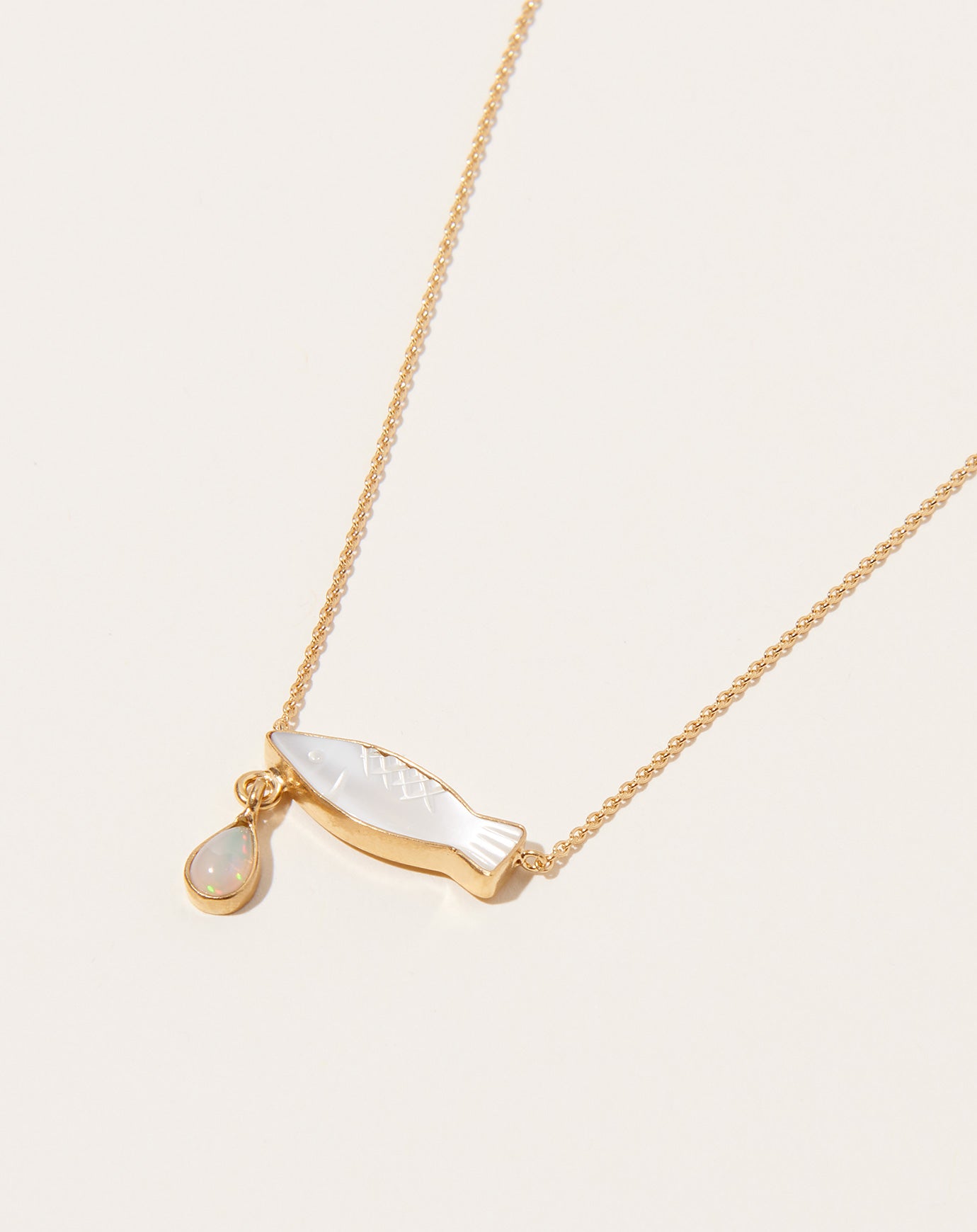 Grainne Morton Fish Charm Necklace