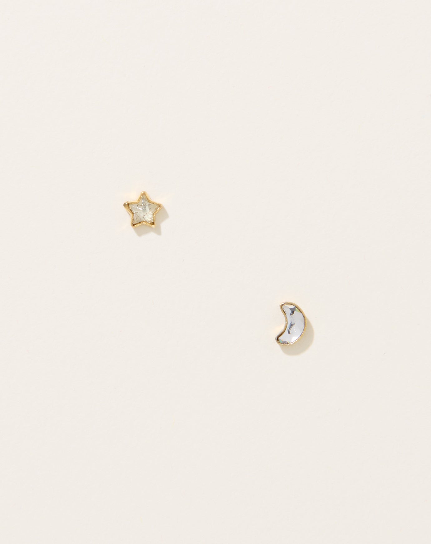 Grainne Morton Mismatched Moon and Star Studs