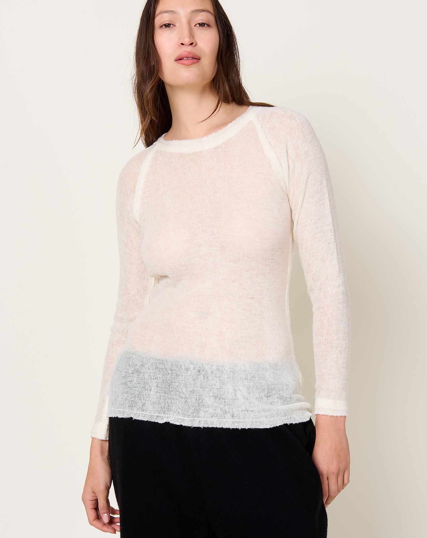 Guðrun & Guðrun Barba Round Neck in Off White