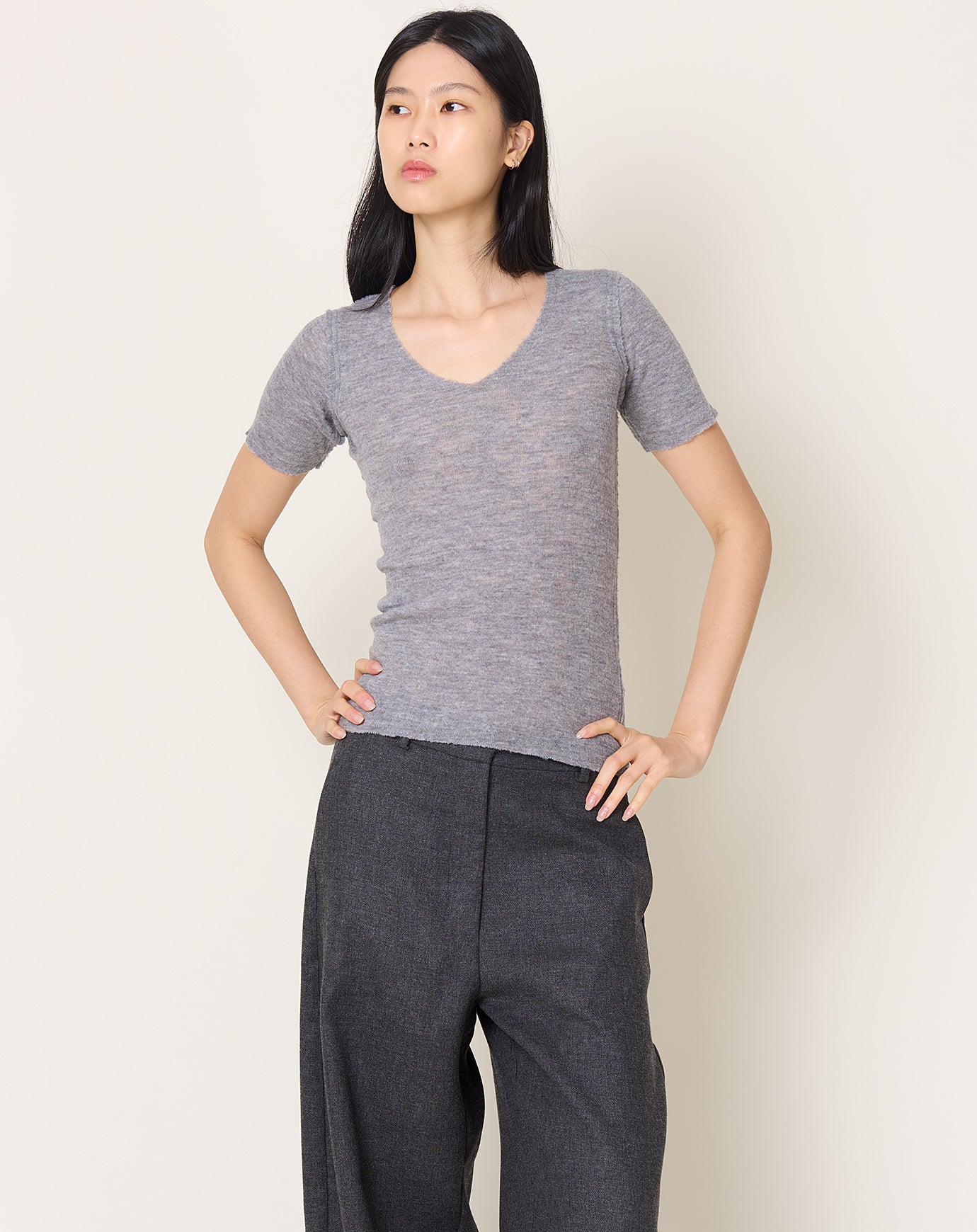Guðrun & Guðrun Barbara Tee in Grey