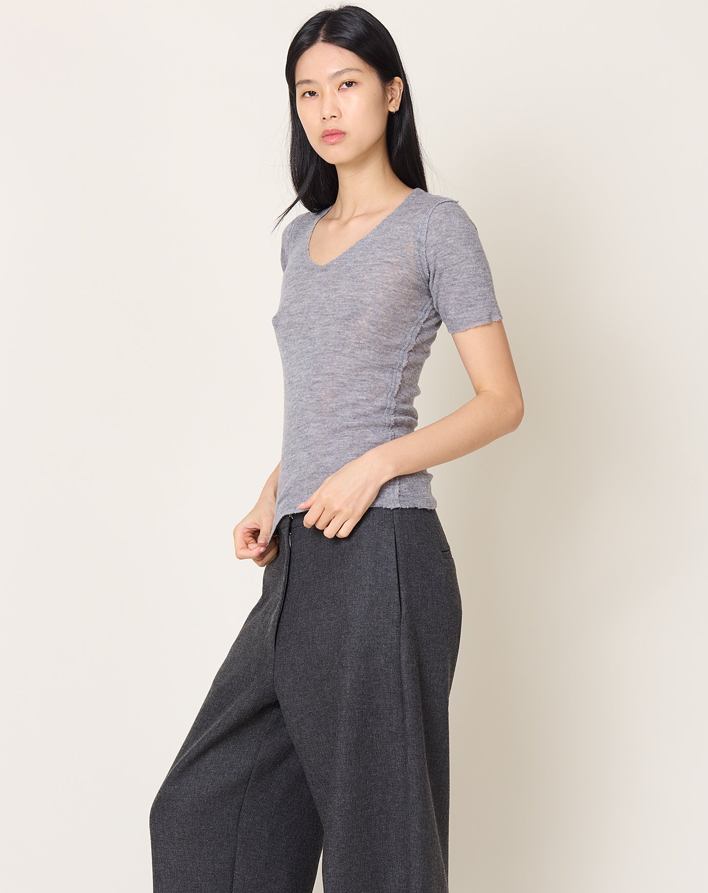 Guðrun & Guðrun Barbara Tee in Grey