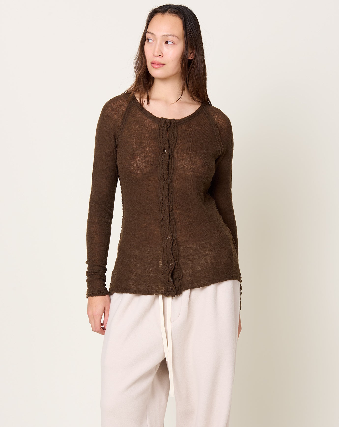 Guðrun & Guðrun Beinta Cardigan in Chocolate