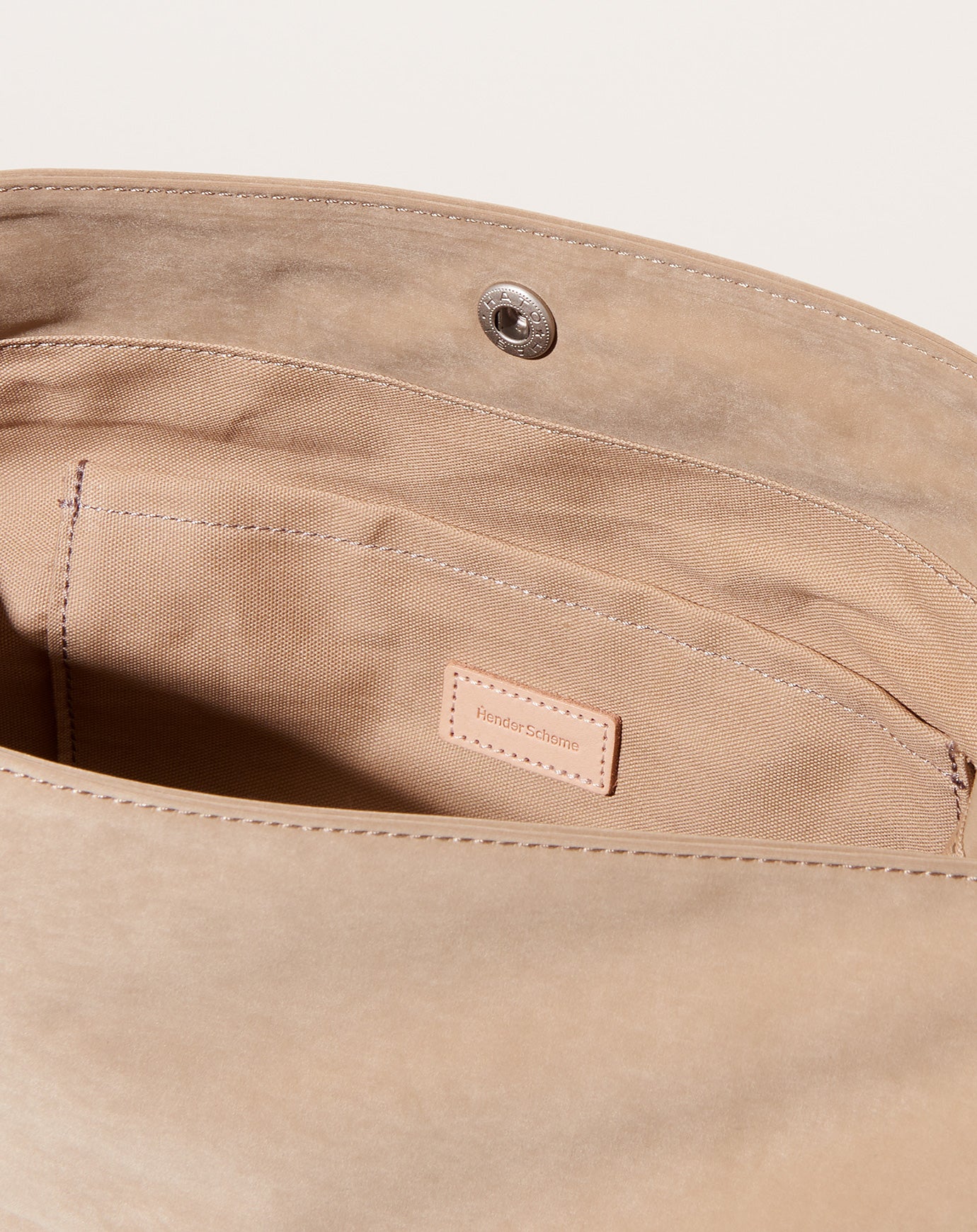 Hender Scheme Flap Shoulder Bag in Beige