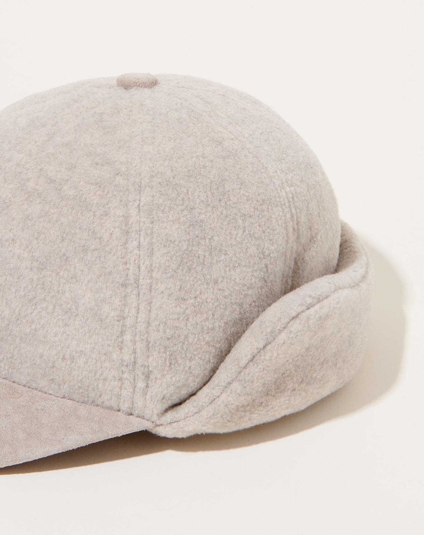 Hender Scheme Fleece Ear Cap in Melange Grey