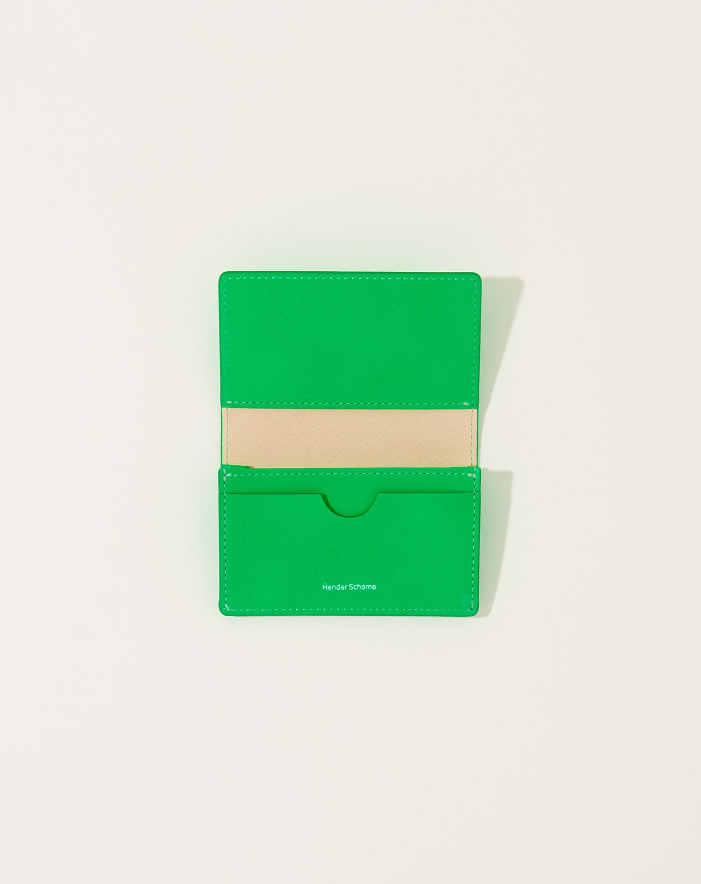 Hender Scheme Highlight Folded Card Case in Green